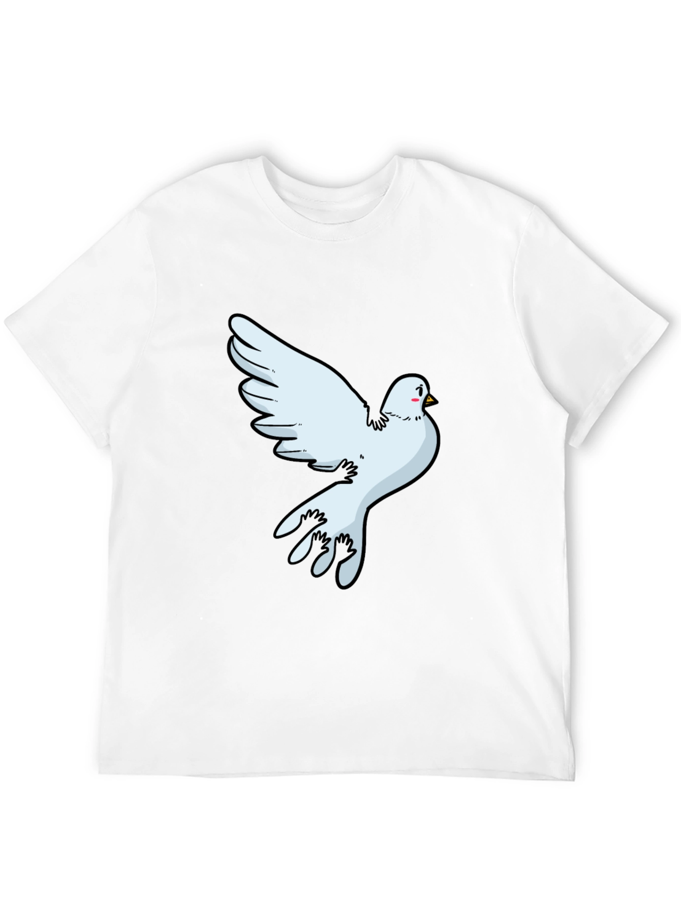 Dove Graphic Black T-Shirt - Soft Cotton Blend