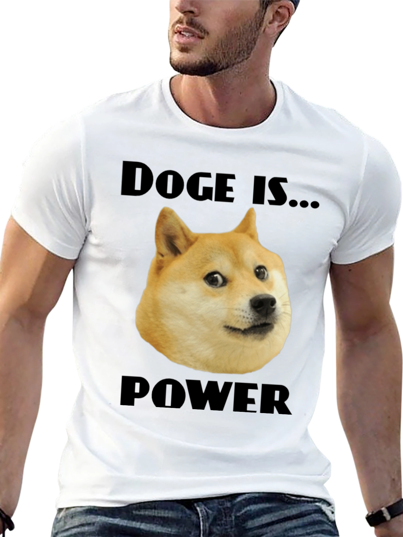 Doge is Power Black T-Shirt