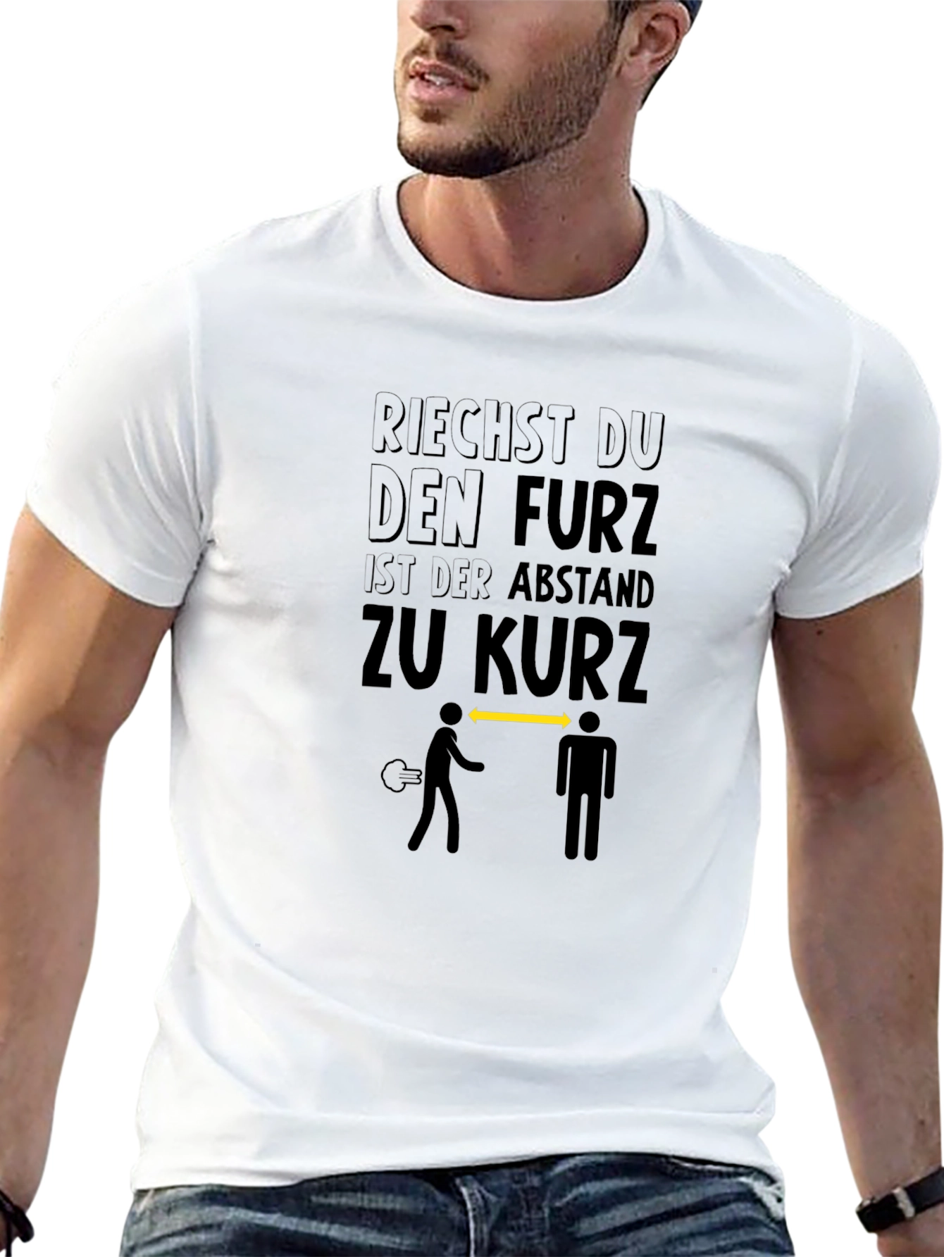 Funny German T-Shirt Riechst Du Den Furz?