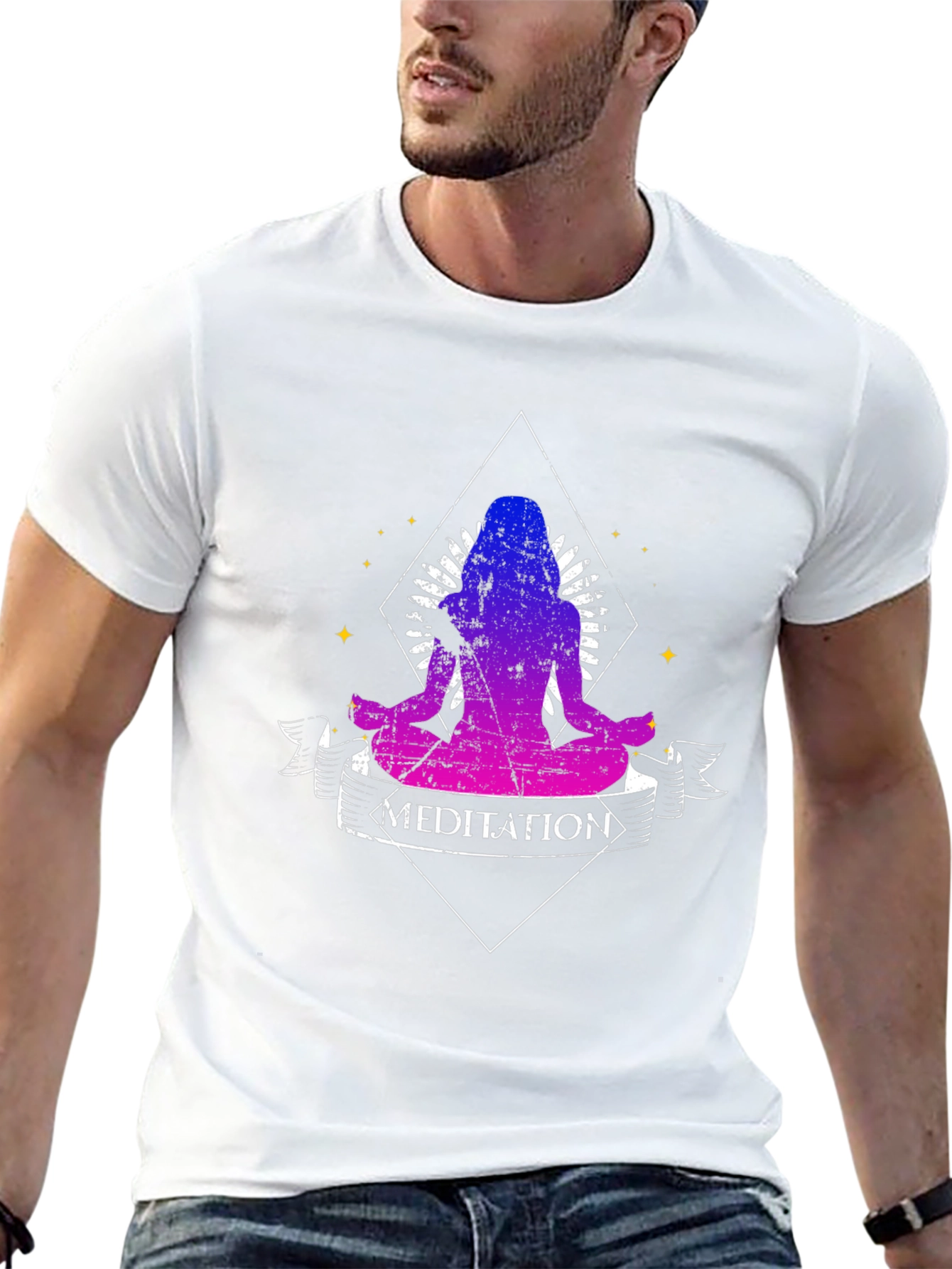 Meditation Graphic Tee - Spiritual Yoga Shirt
