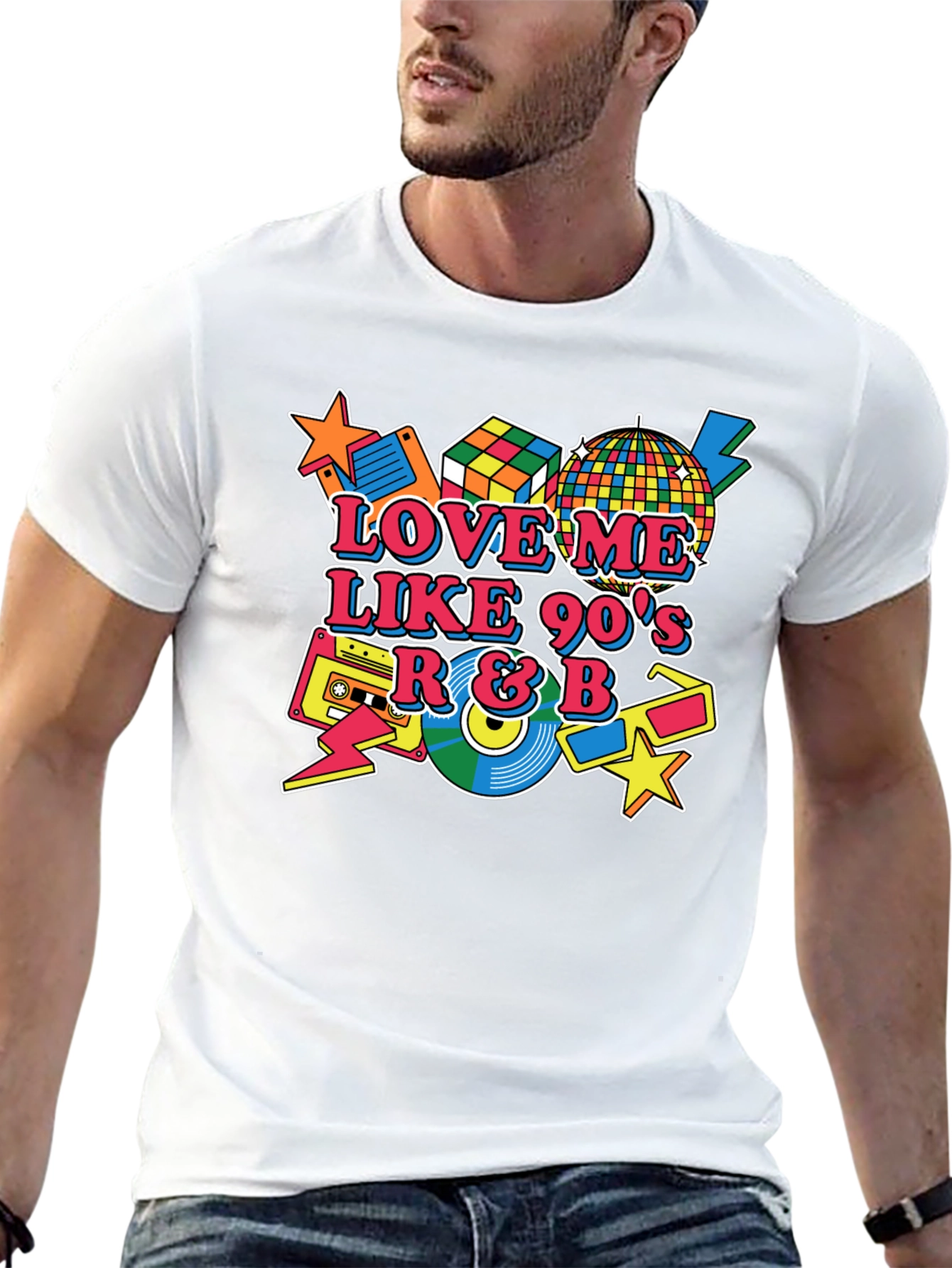 Love Me Like 90s R&B Black T-Shirt