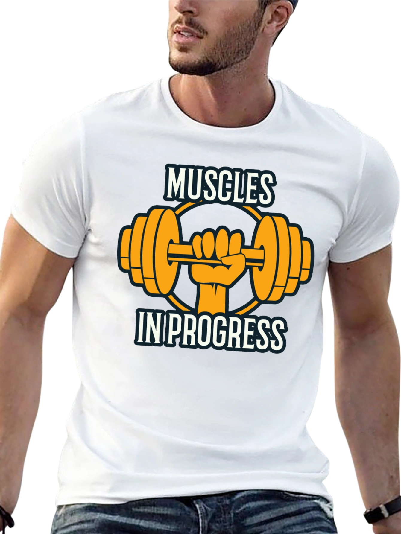 Muscles In Progress Graphic T-Shirt