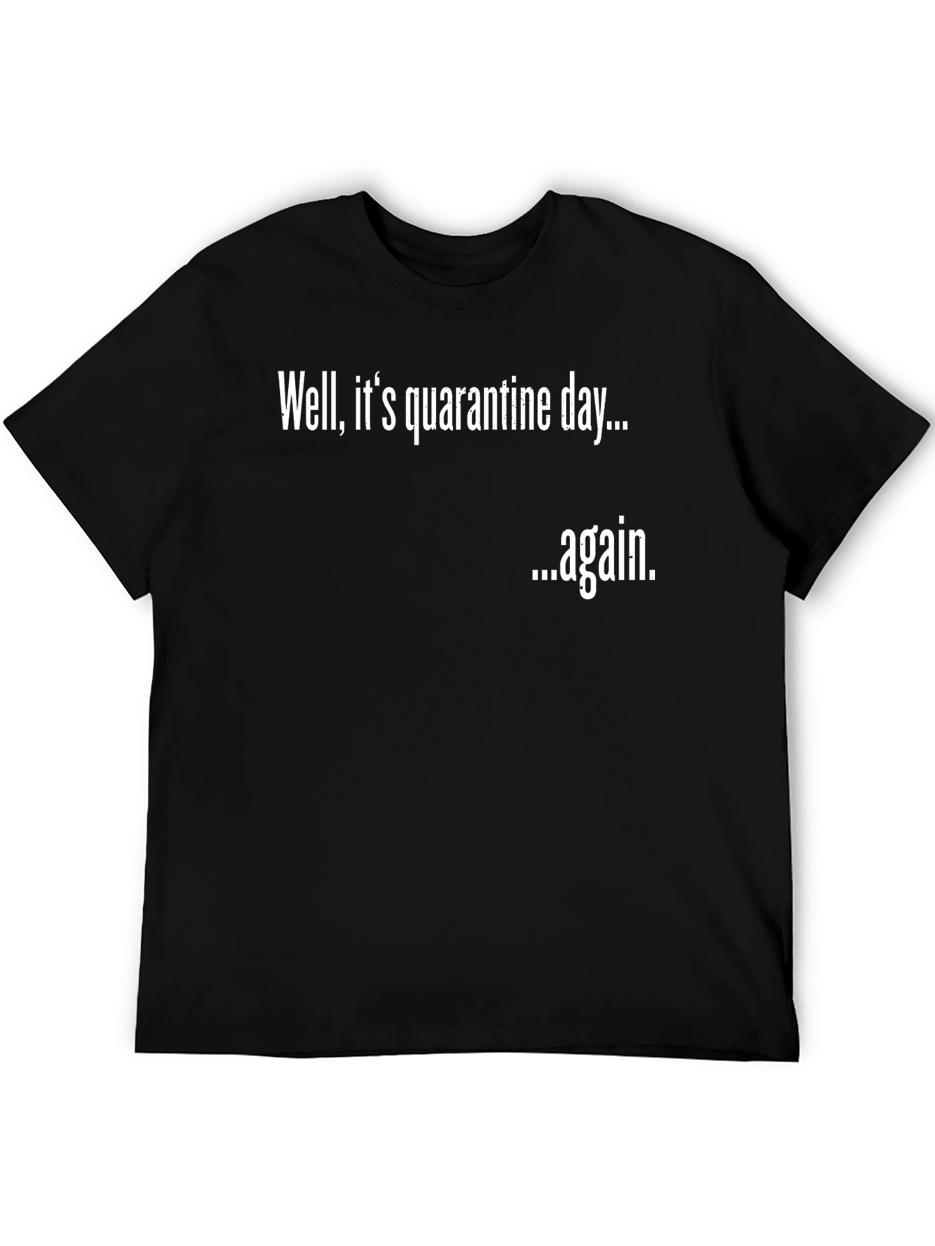 Quarantine Day Again Funny T-Shirt