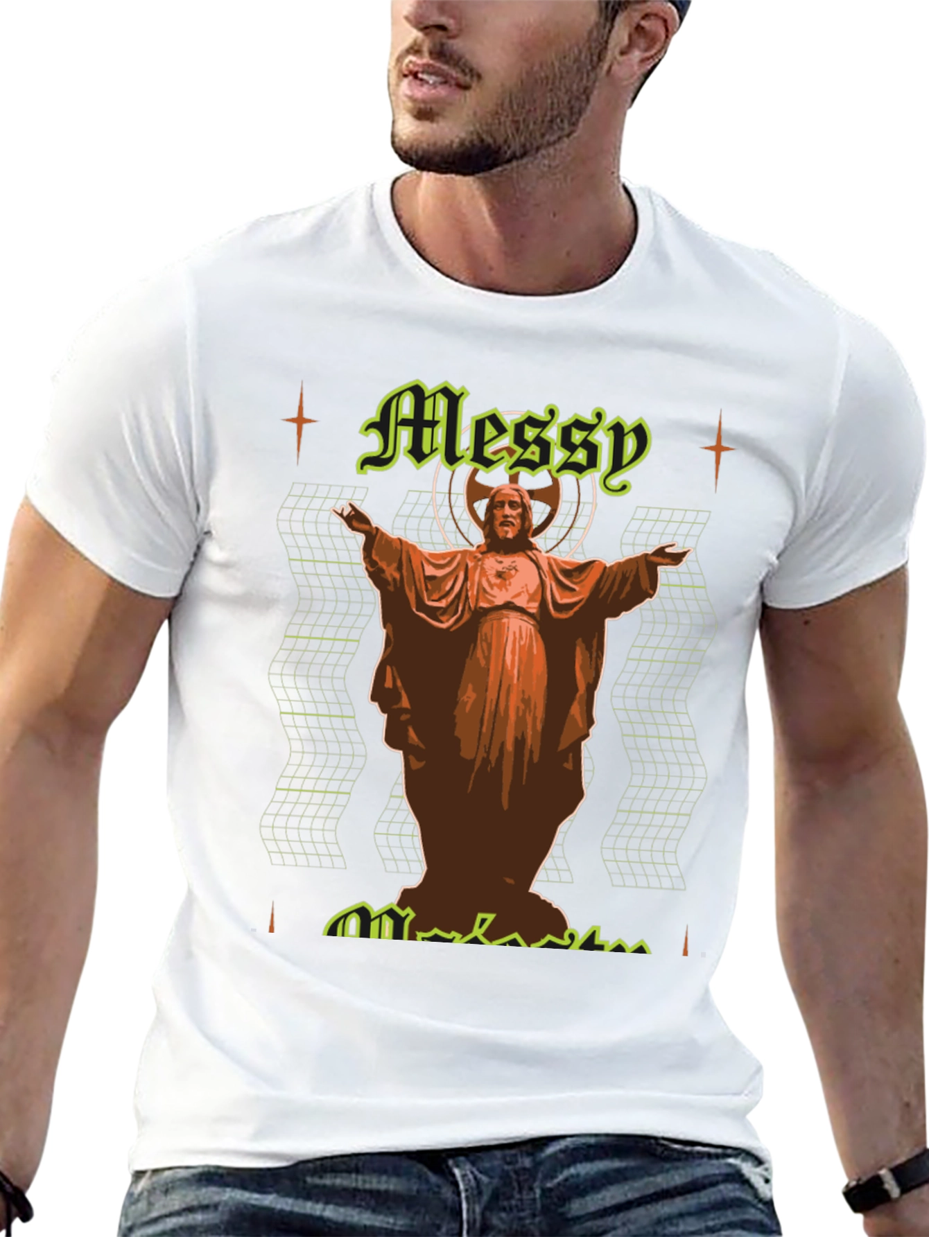 Messy Religious Graphic T-Shirt