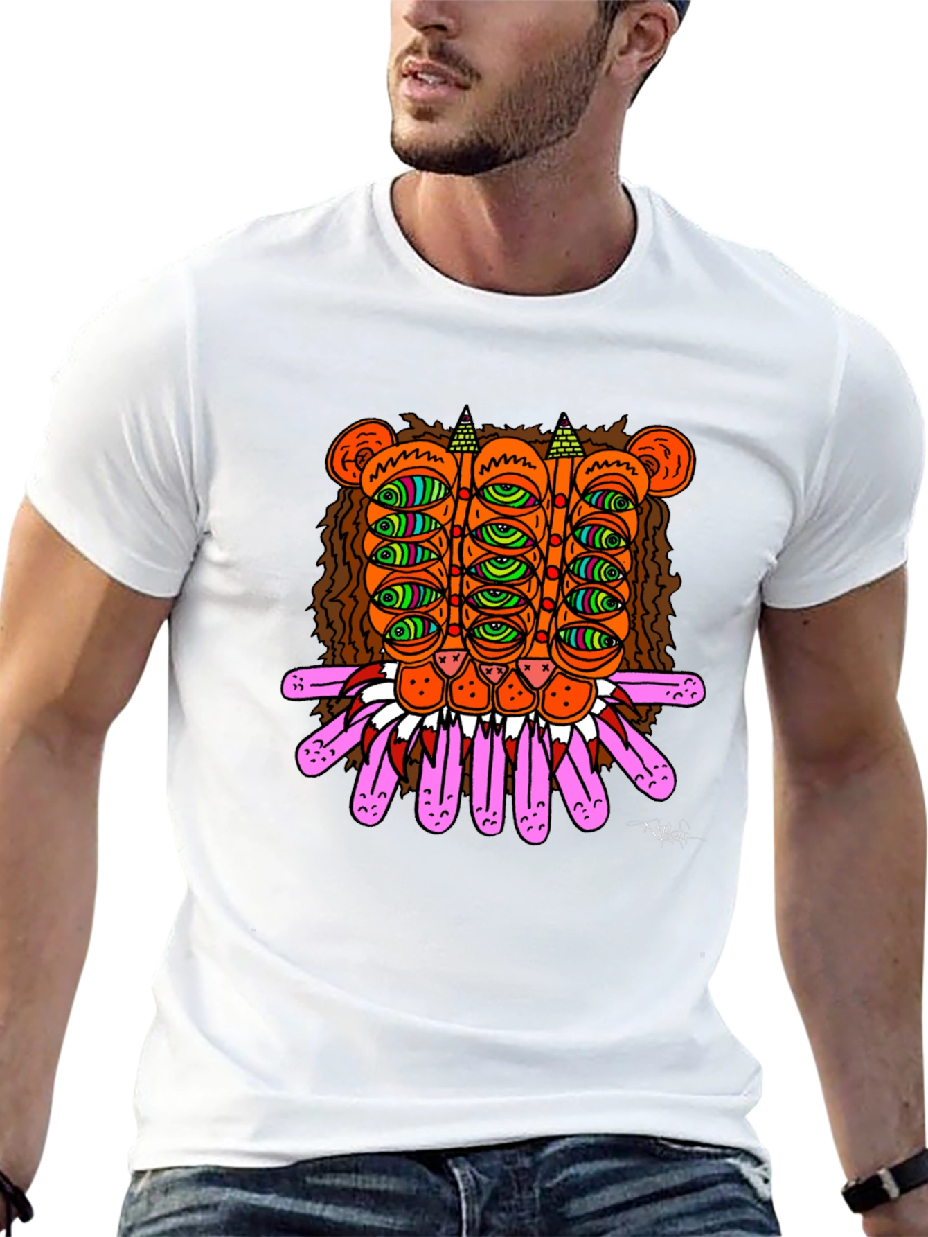 Eye Creature Graphic T-Shirt Black