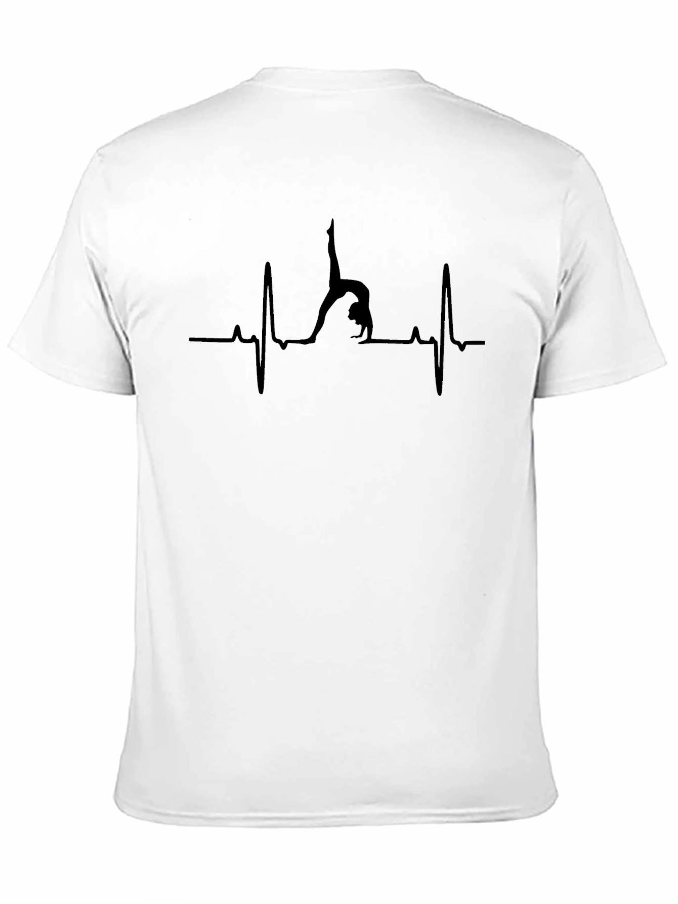Gymnast Heartbeat Graphic Tee - Black