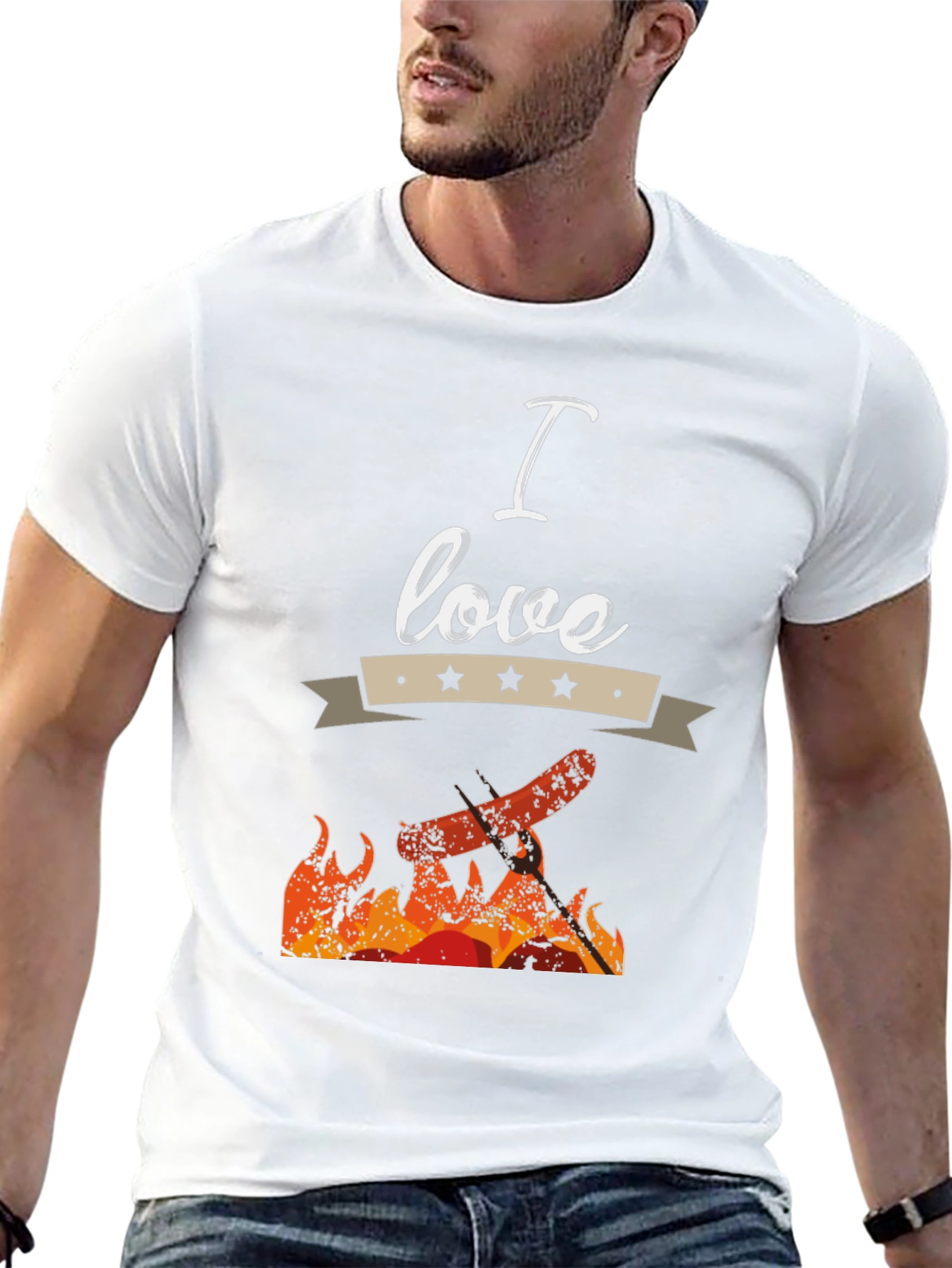 I Love BBQ T-Shirt - Novelty Grill Master Tee