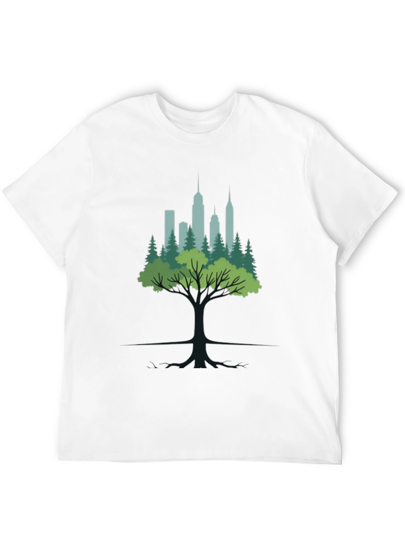 Urban Roots Graphic Tee - Nature Meets City