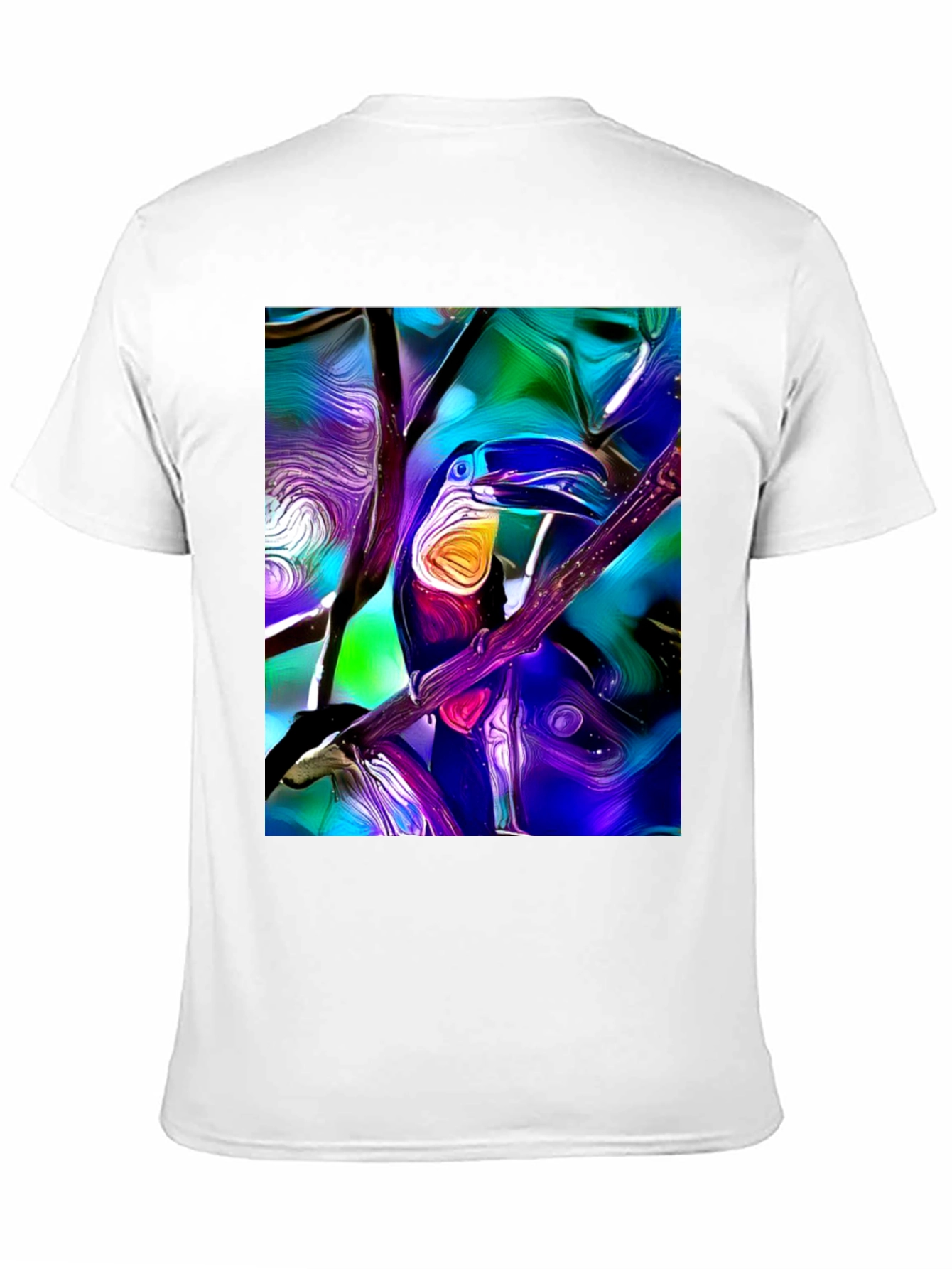 Tropical Toucan Graphic Tee - Vivid Artistic Design
