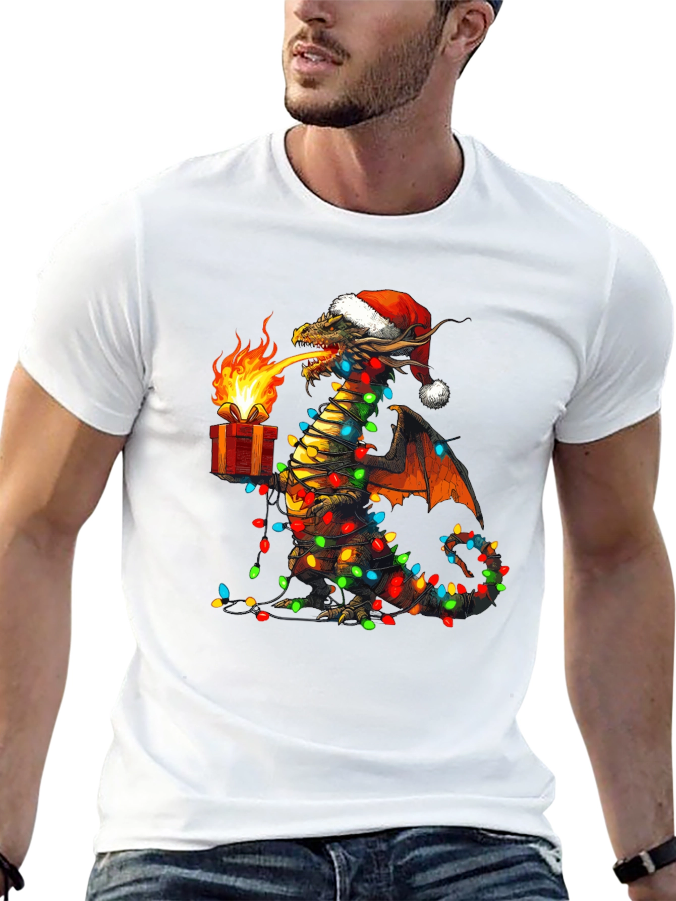 Christmas Dragon Graphic Tee