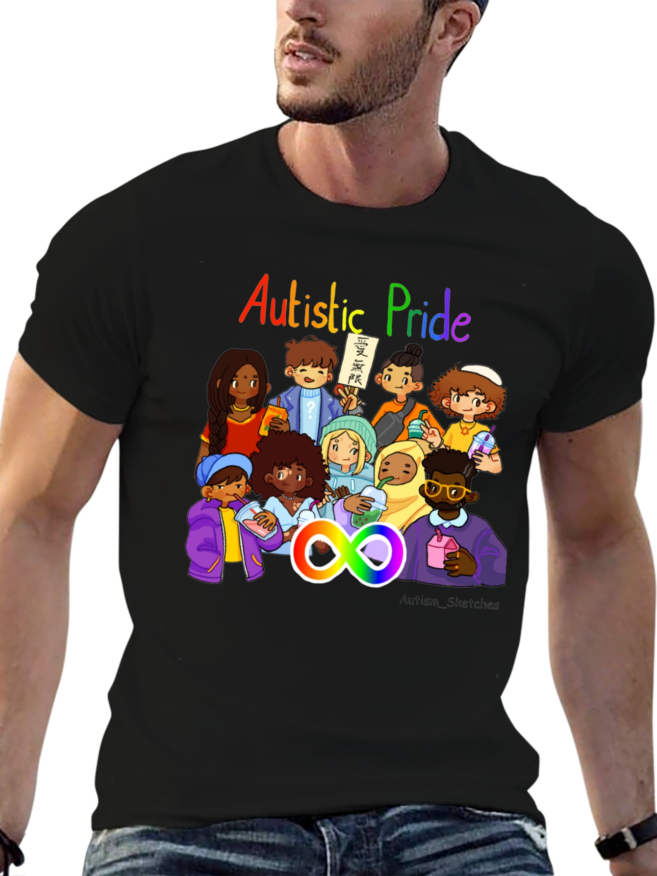 Autistic Pride Graphic T-Shirt