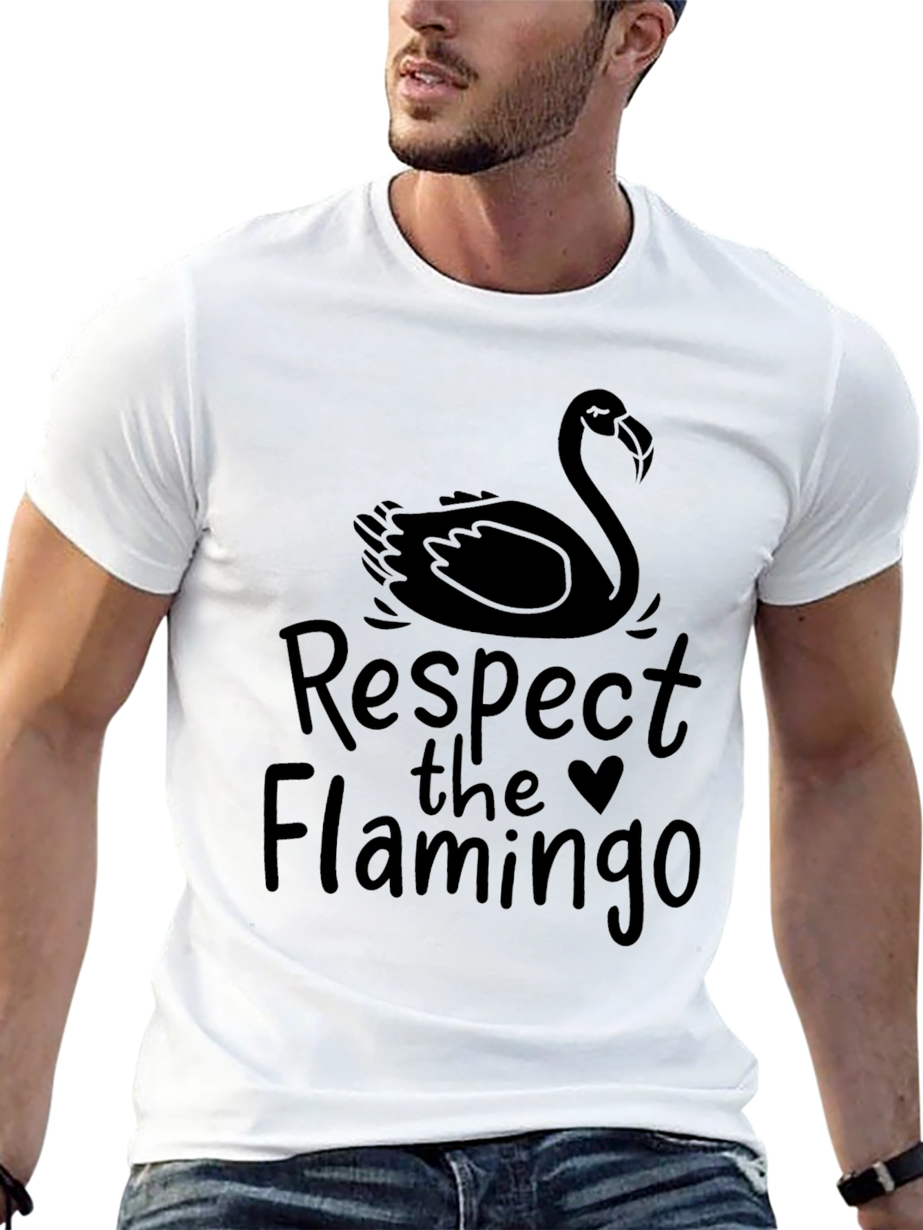 Respect the Flamingo Graphic T-Shirt
