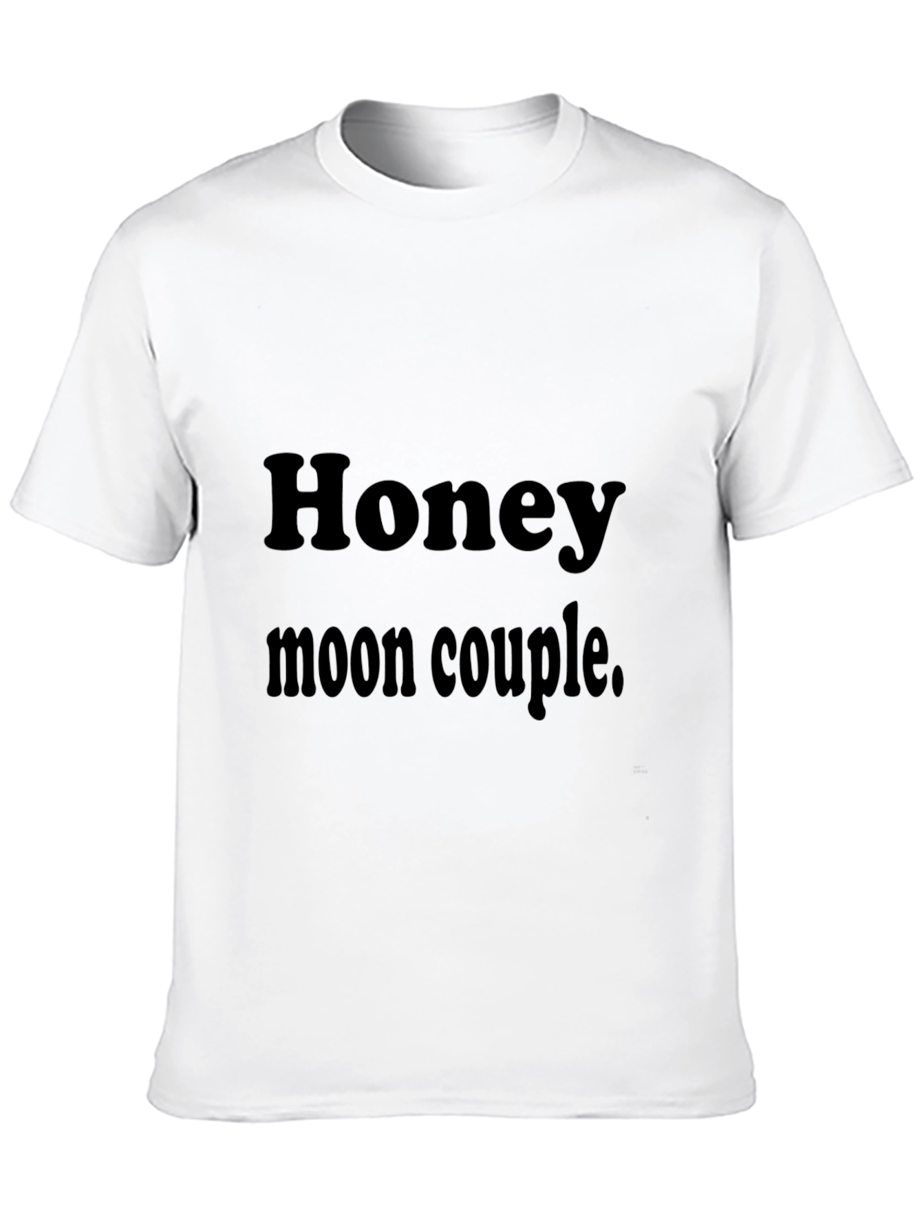 Honeymoon Couple Black T-Shirt