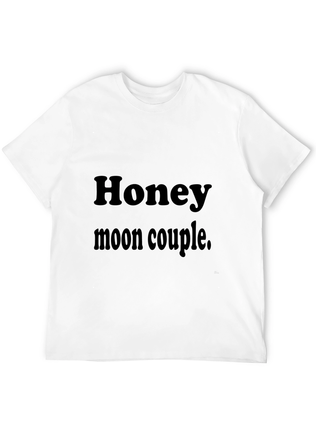 Honeymoon Couple Black T-Shirt