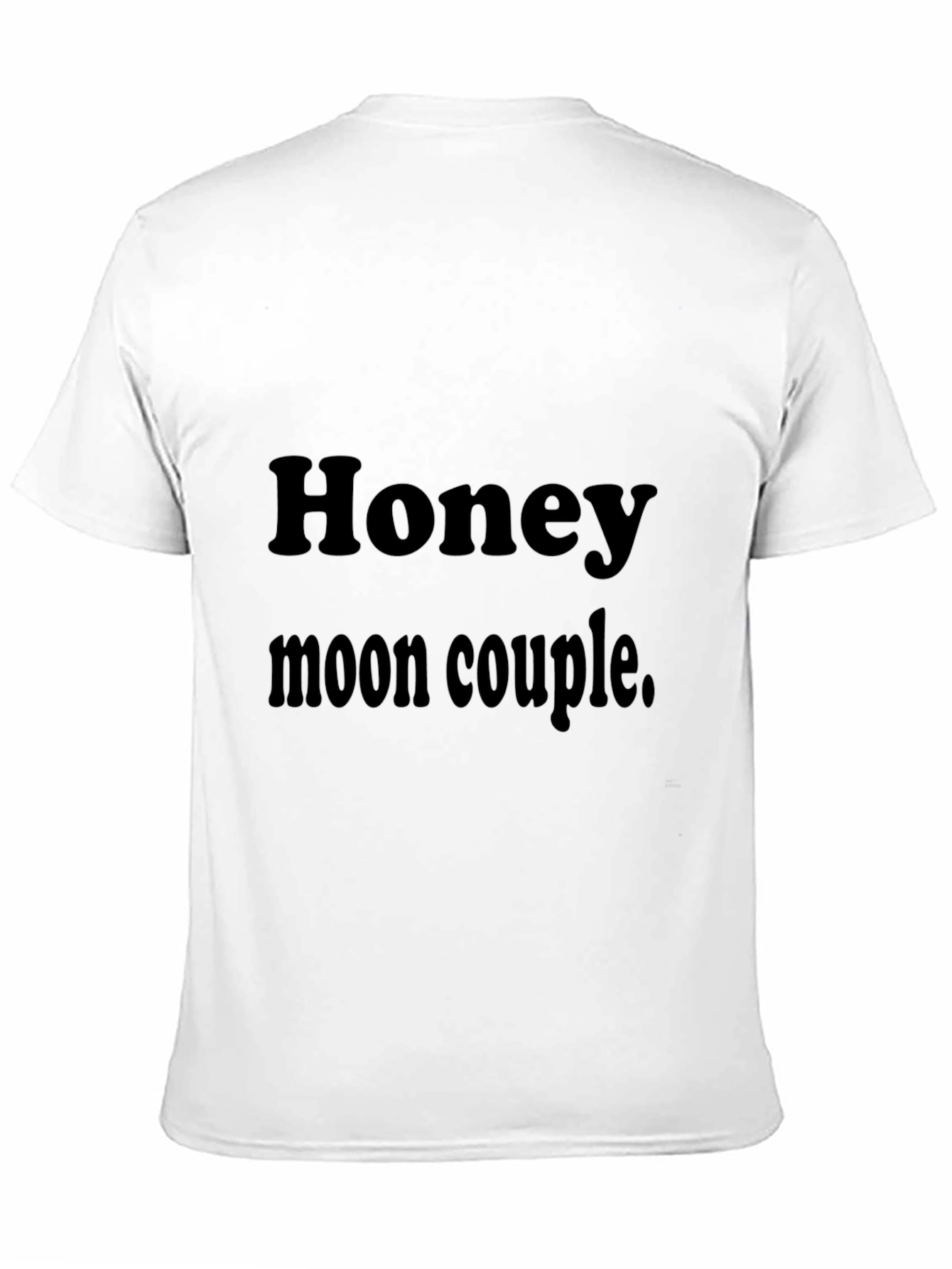 Honeymoon Couple Black T-Shirt