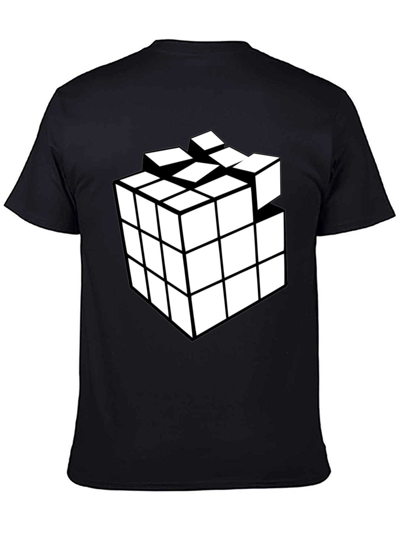 Cube Puzzle Black T-Shirt