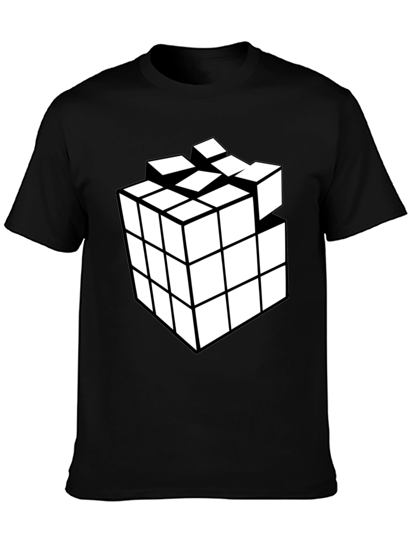 Cube Puzzle Black T-Shirt