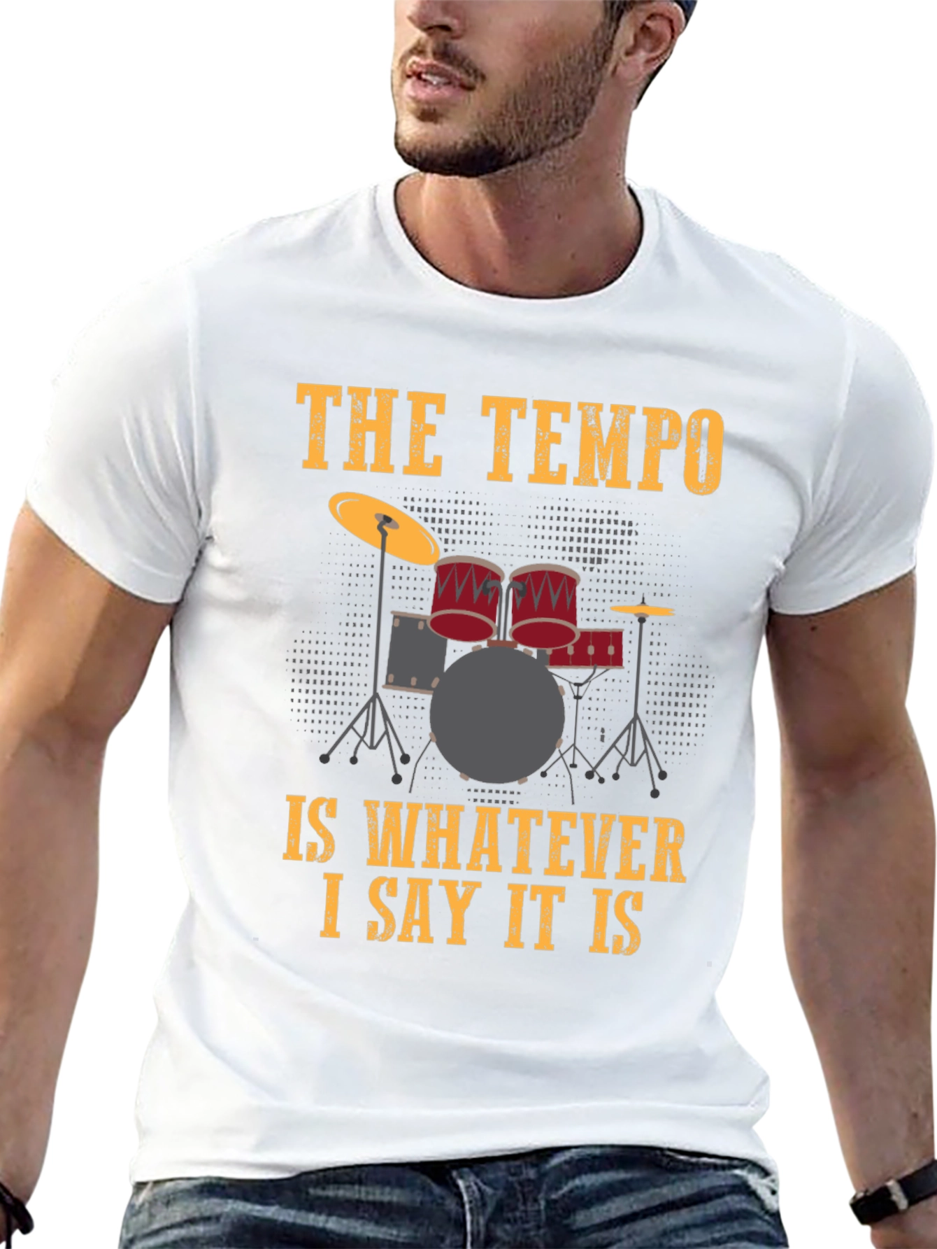 Drummers Tempo T-Shirt - Funny Music Tee