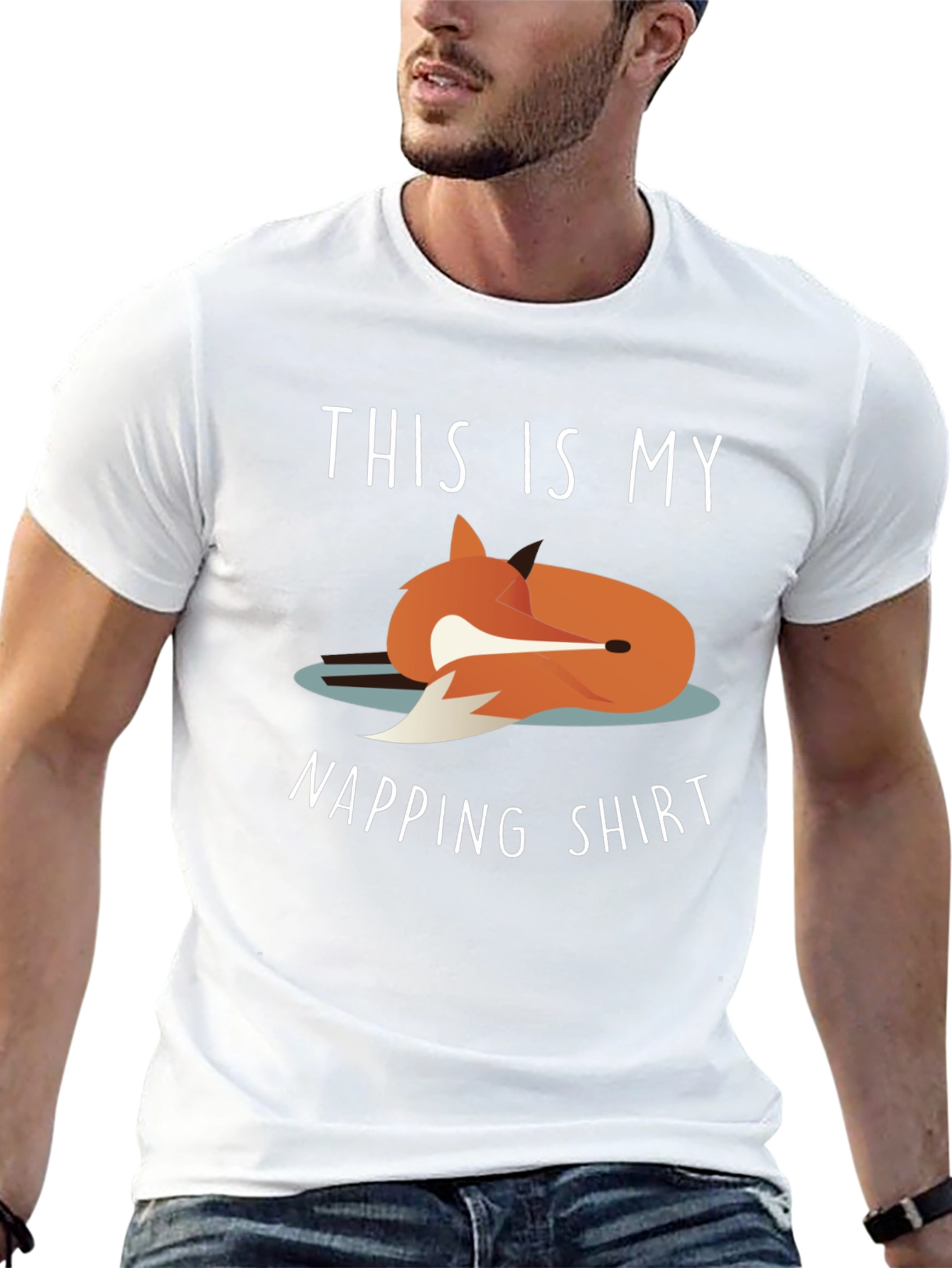 Napping Shirt - Fox Graphic Tee - Unisex