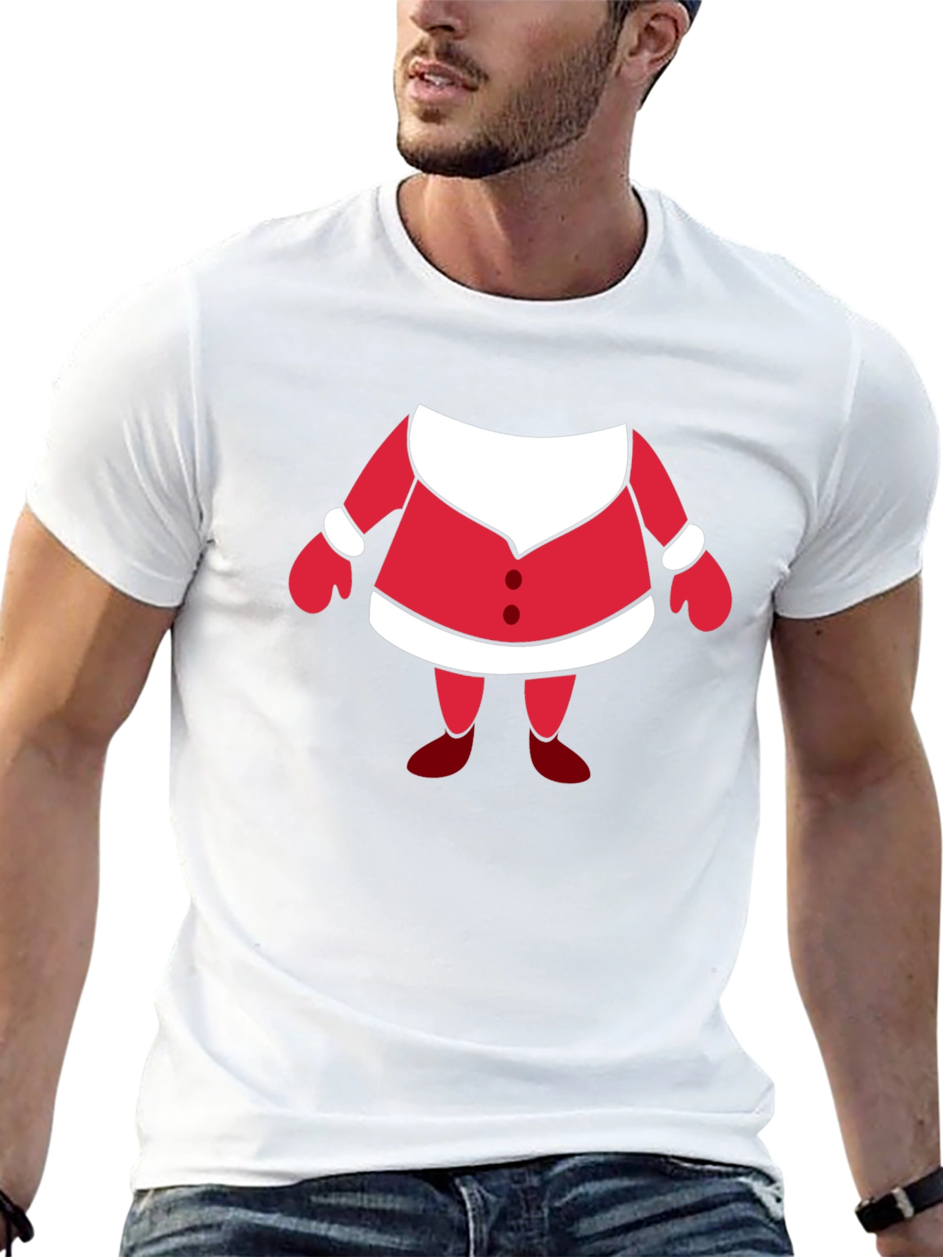 Festive Santa Suit T-Shirt - Holiday Apparel