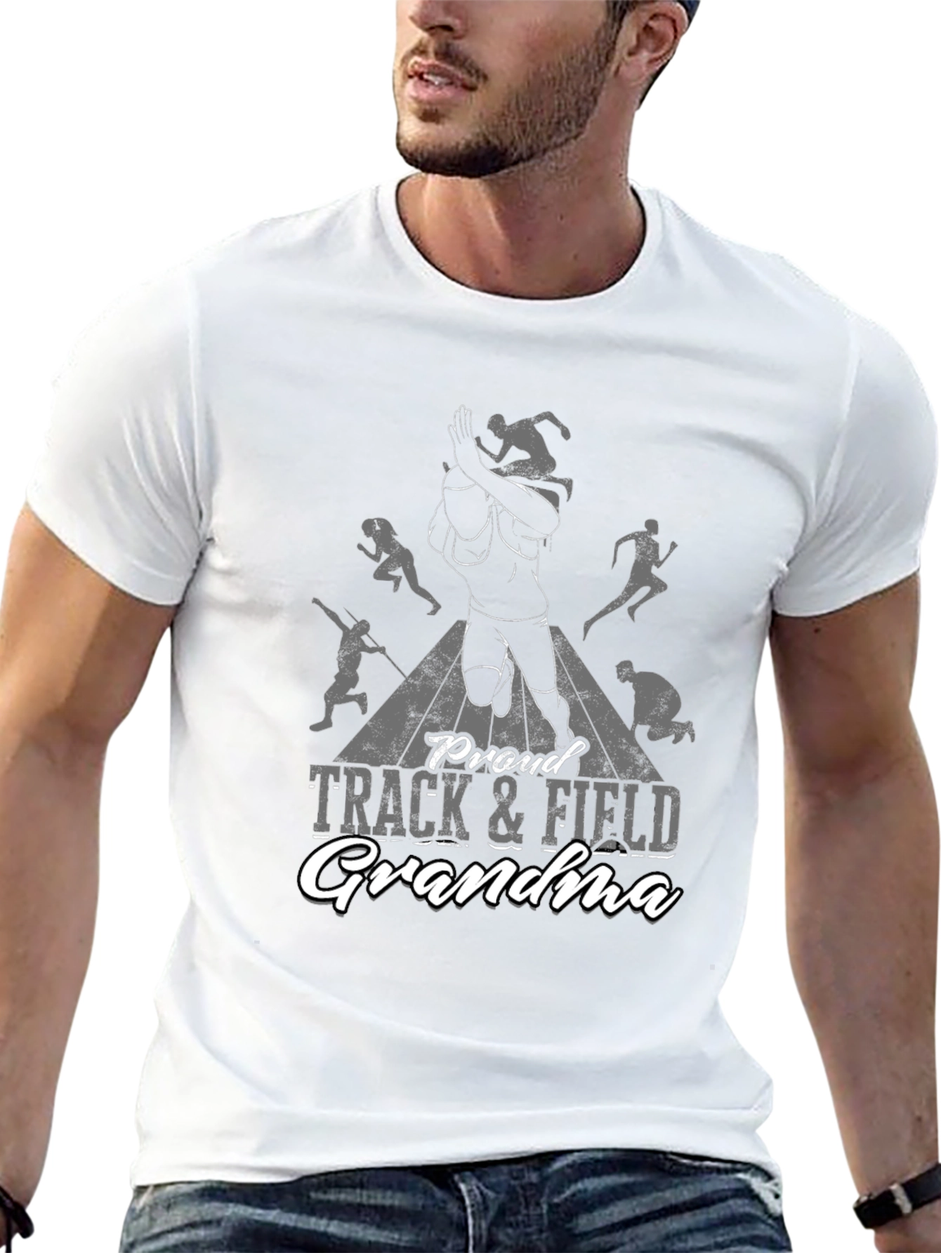 Proud Track & Field Grandma T-Shirt