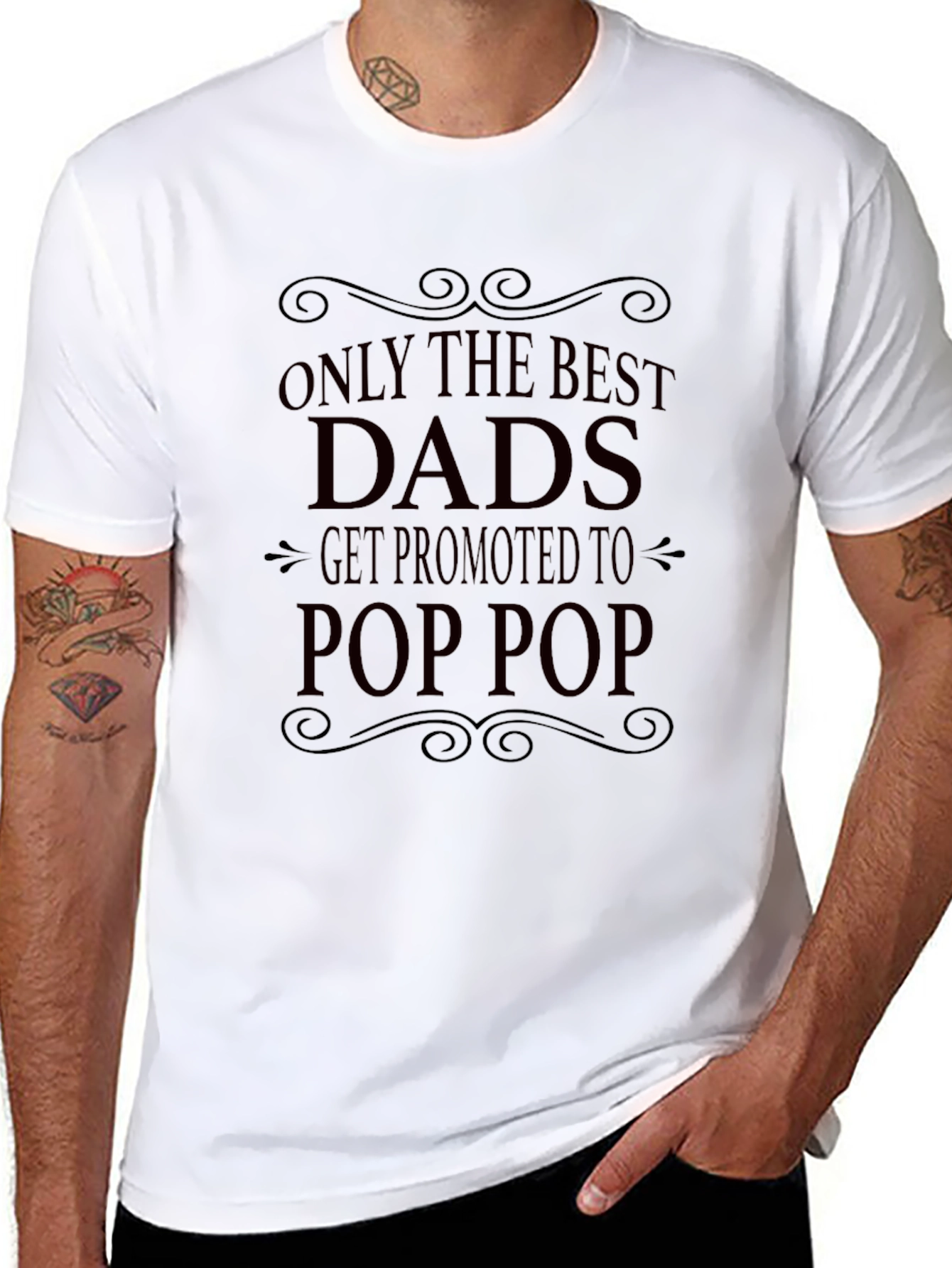 Best Dads Get Promoted To Pop Pop T-Shirt