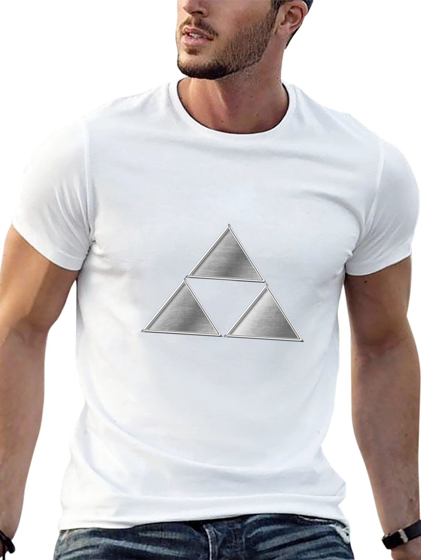Triforce Graphic Black T-Shirt