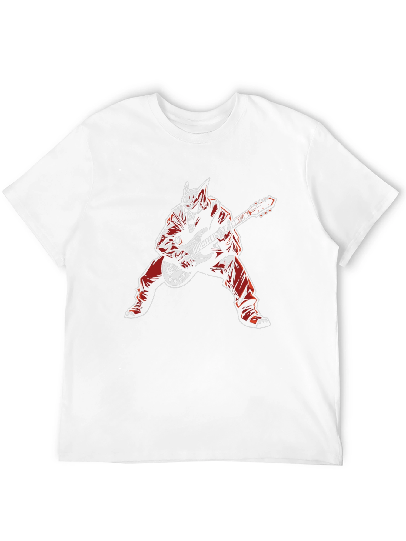 Skull Guitar Player Graphic Tee