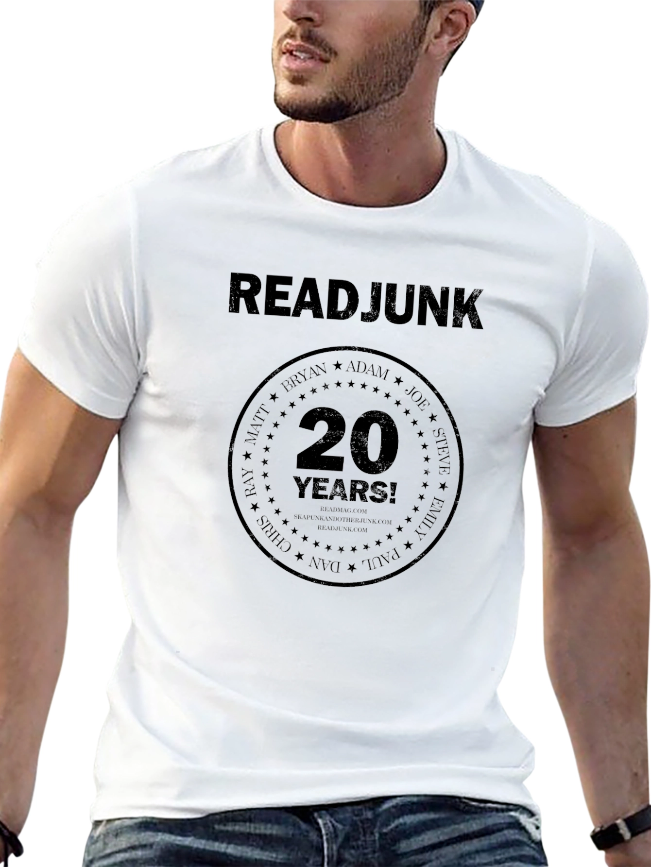 ReadJunk 20 Years Anniversary Black T-Shirt