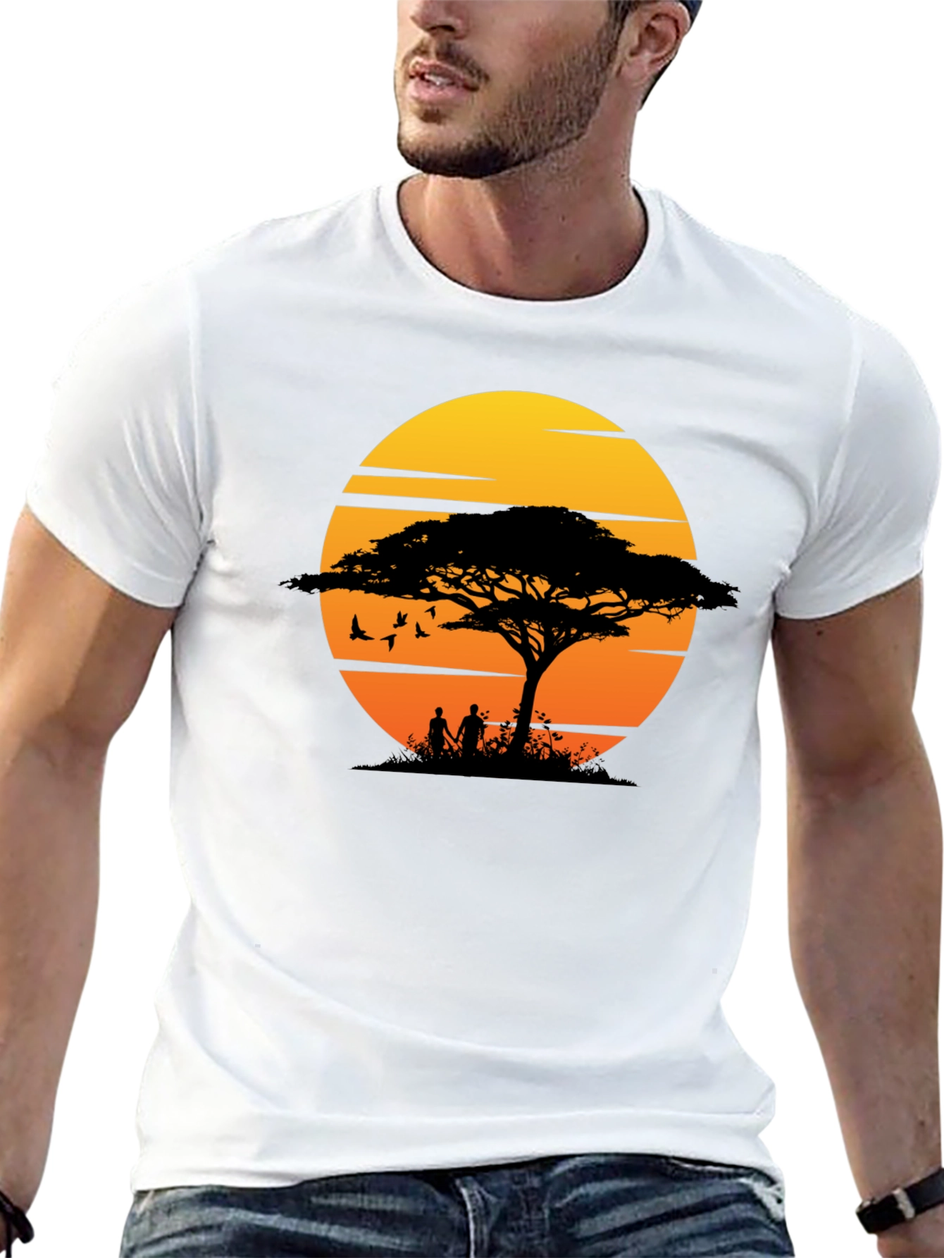 Sunset Safari Graphic Tee