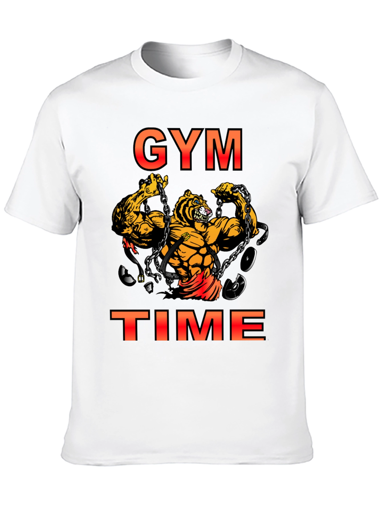 Gym Time Tiger Graphic T-Shirt