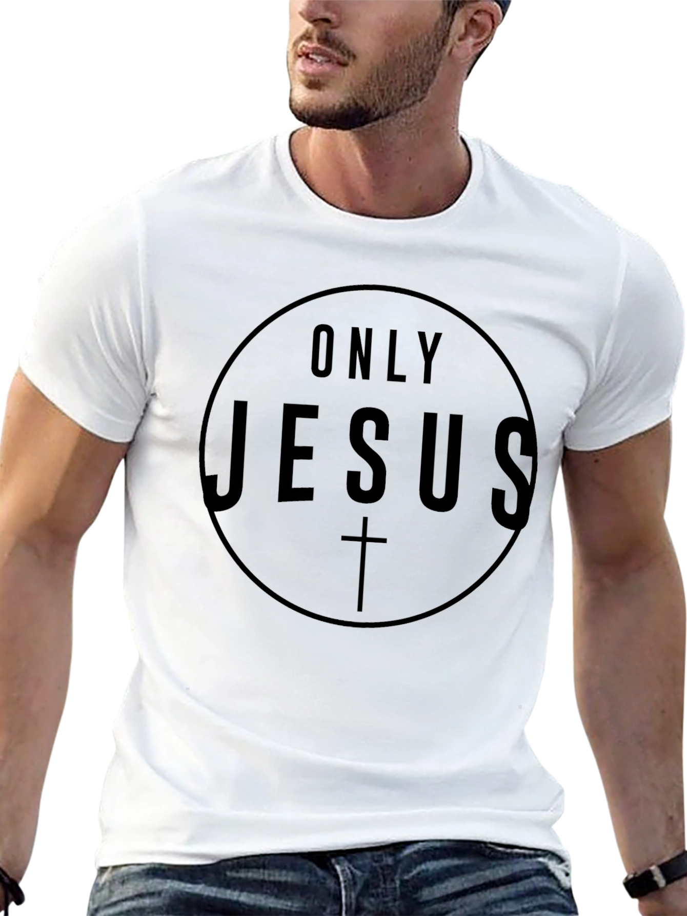 Only Jesus Graphic Black T-Shirt