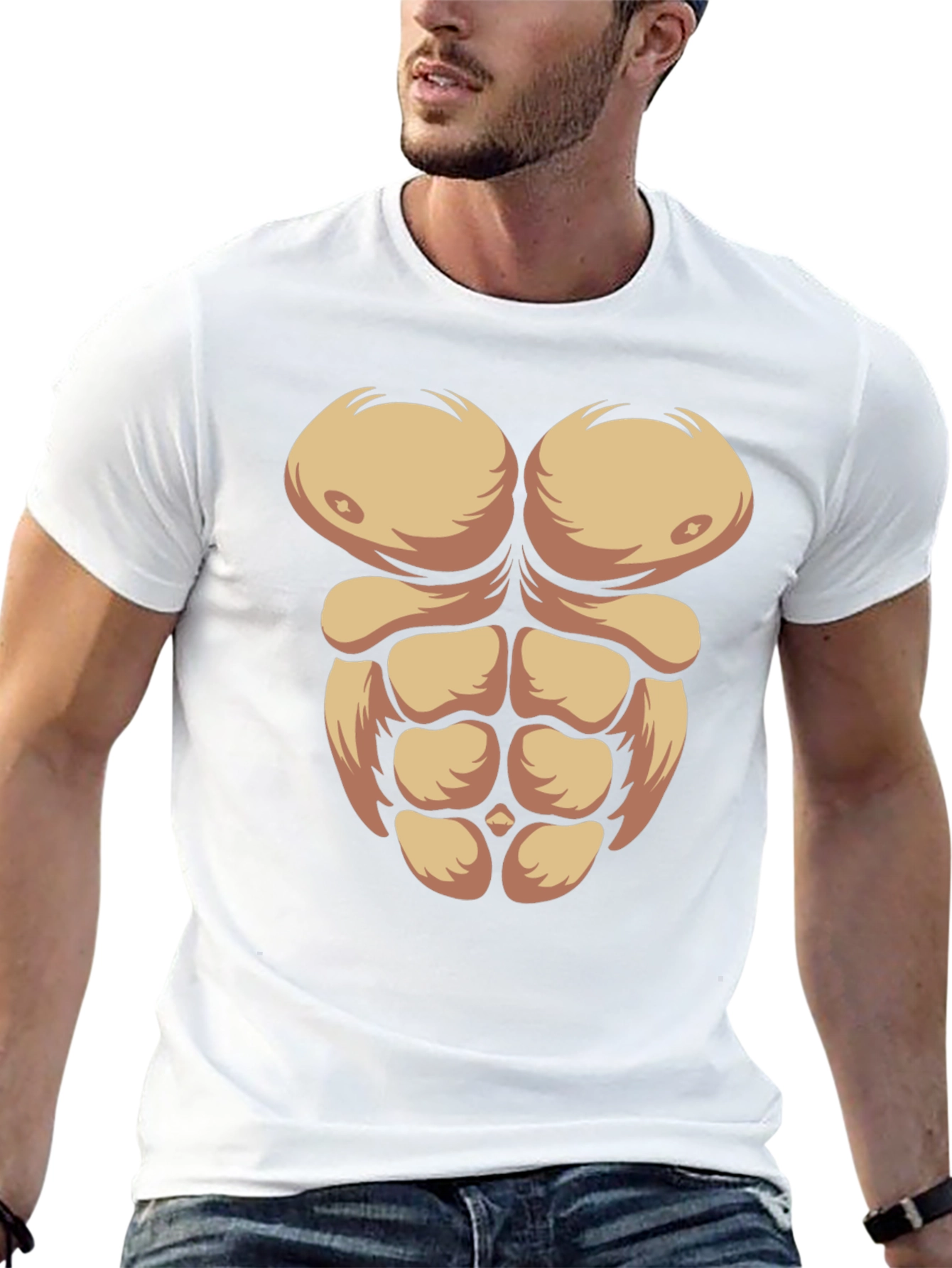 Funny Muscle Abs T-Shirt