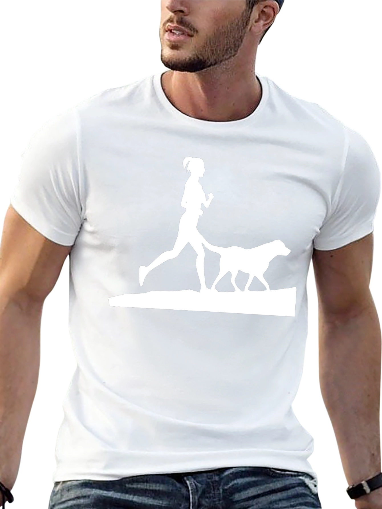 Dog Walking T-Shirt - Run With Your Best Friend
