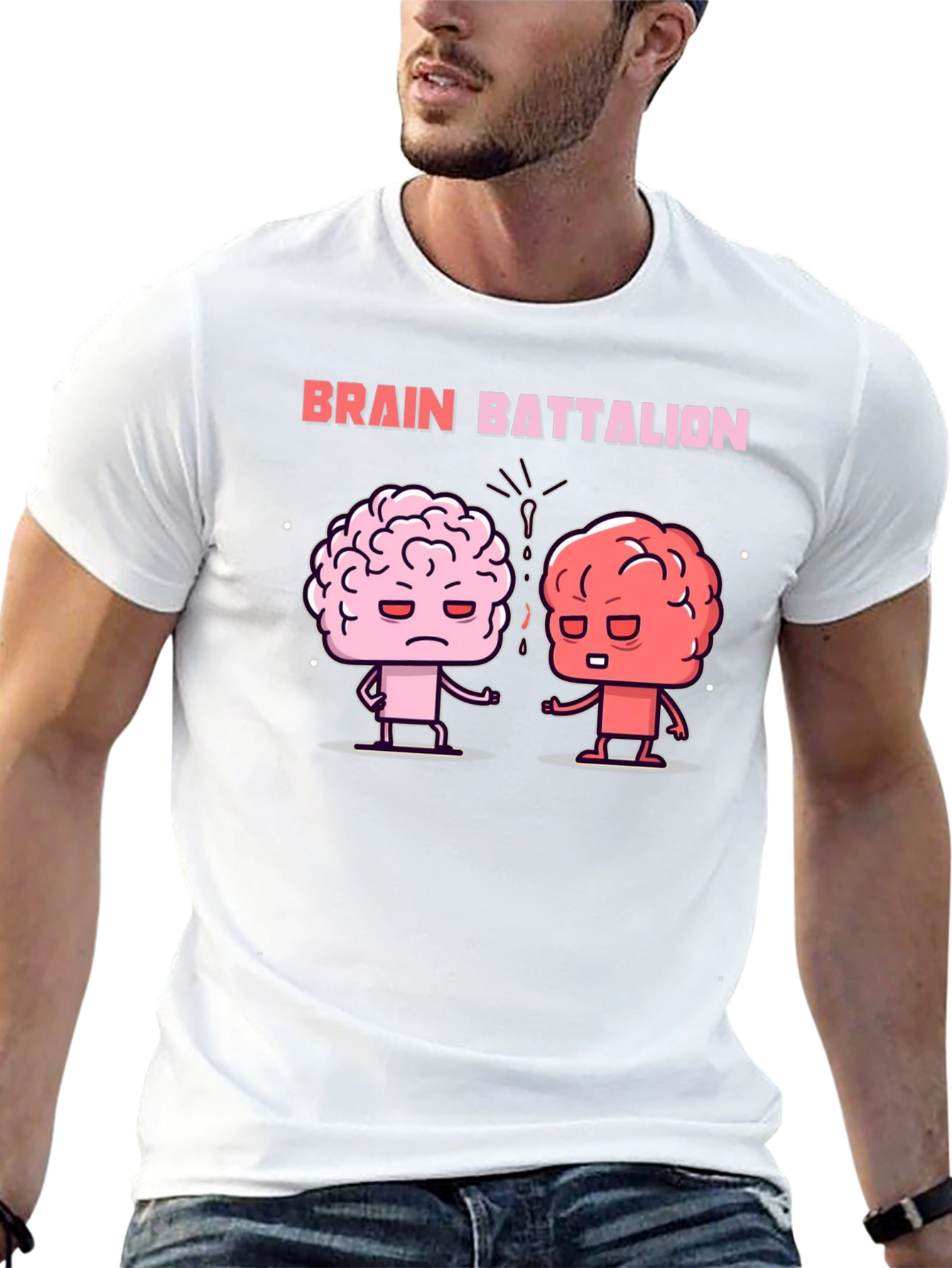 Brain Battalion Graphic Tee - Black Cotton T-Shirt