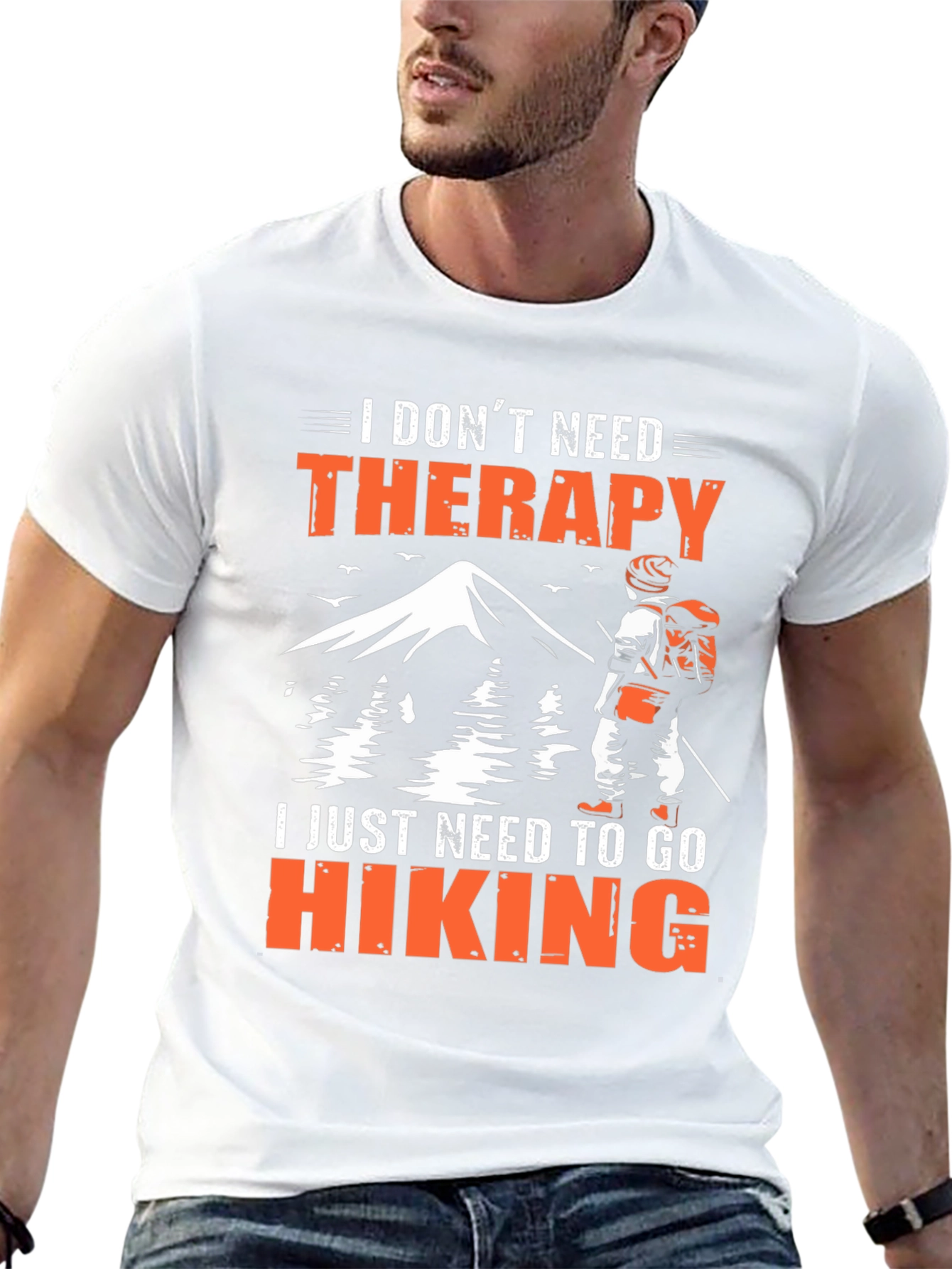 Hiking Therapy Graphic T-Shirt