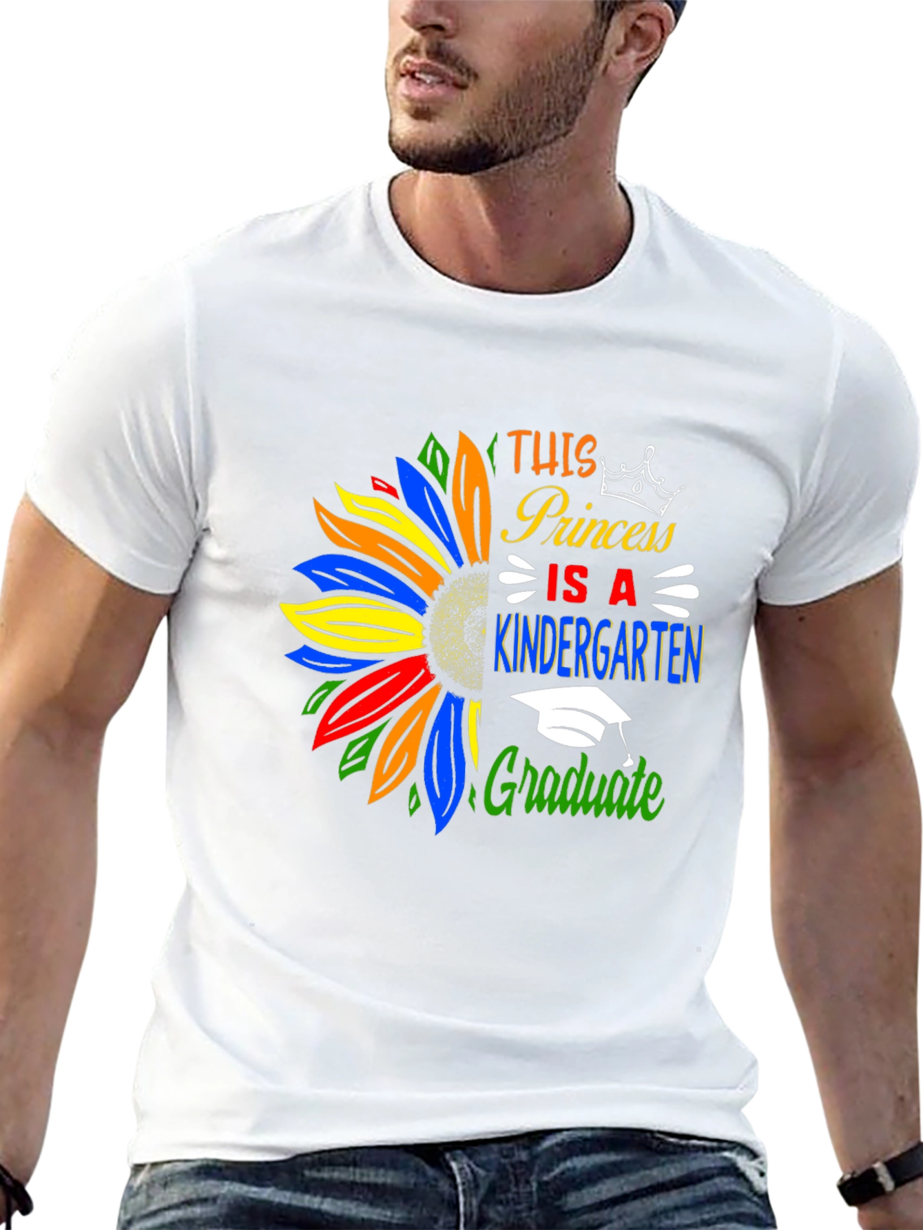 Princess Kindergarten Graduate T-Shirt Sunflower
