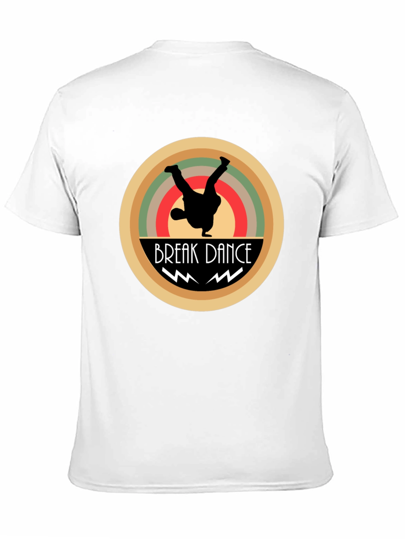 Break Dance Graphic Tee - Black Cotton T-Shirt