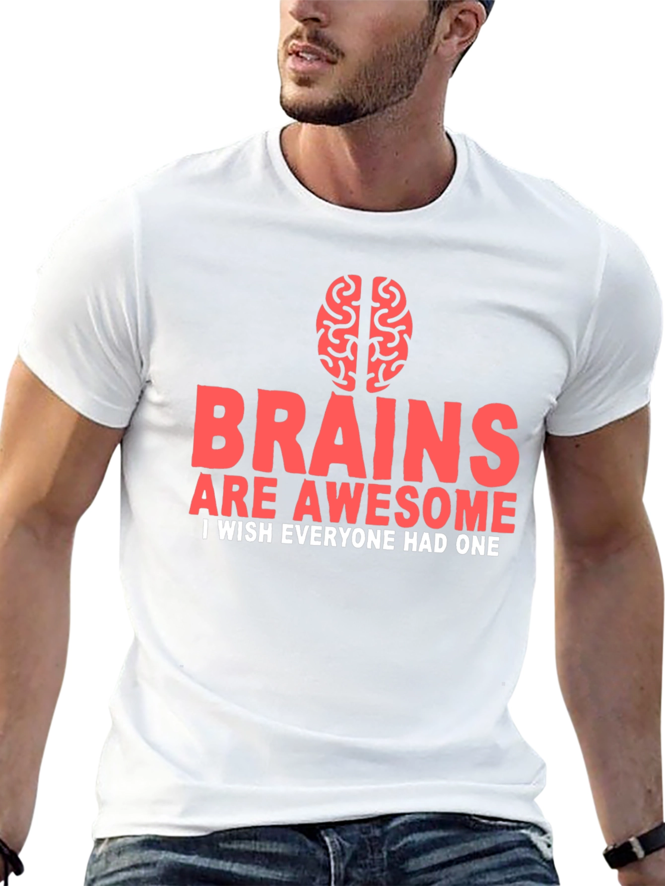 Brains Are Awesome Graphic Tee