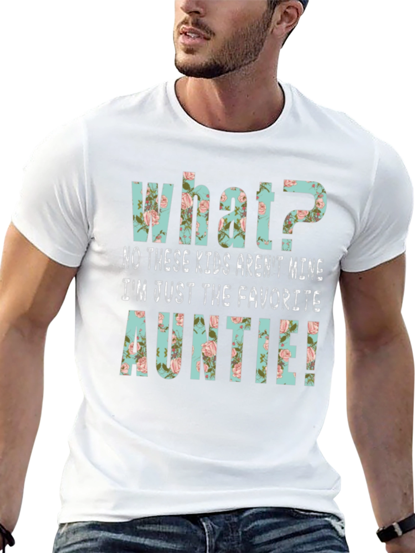 Favorite Auntie Floral Graphic Tee