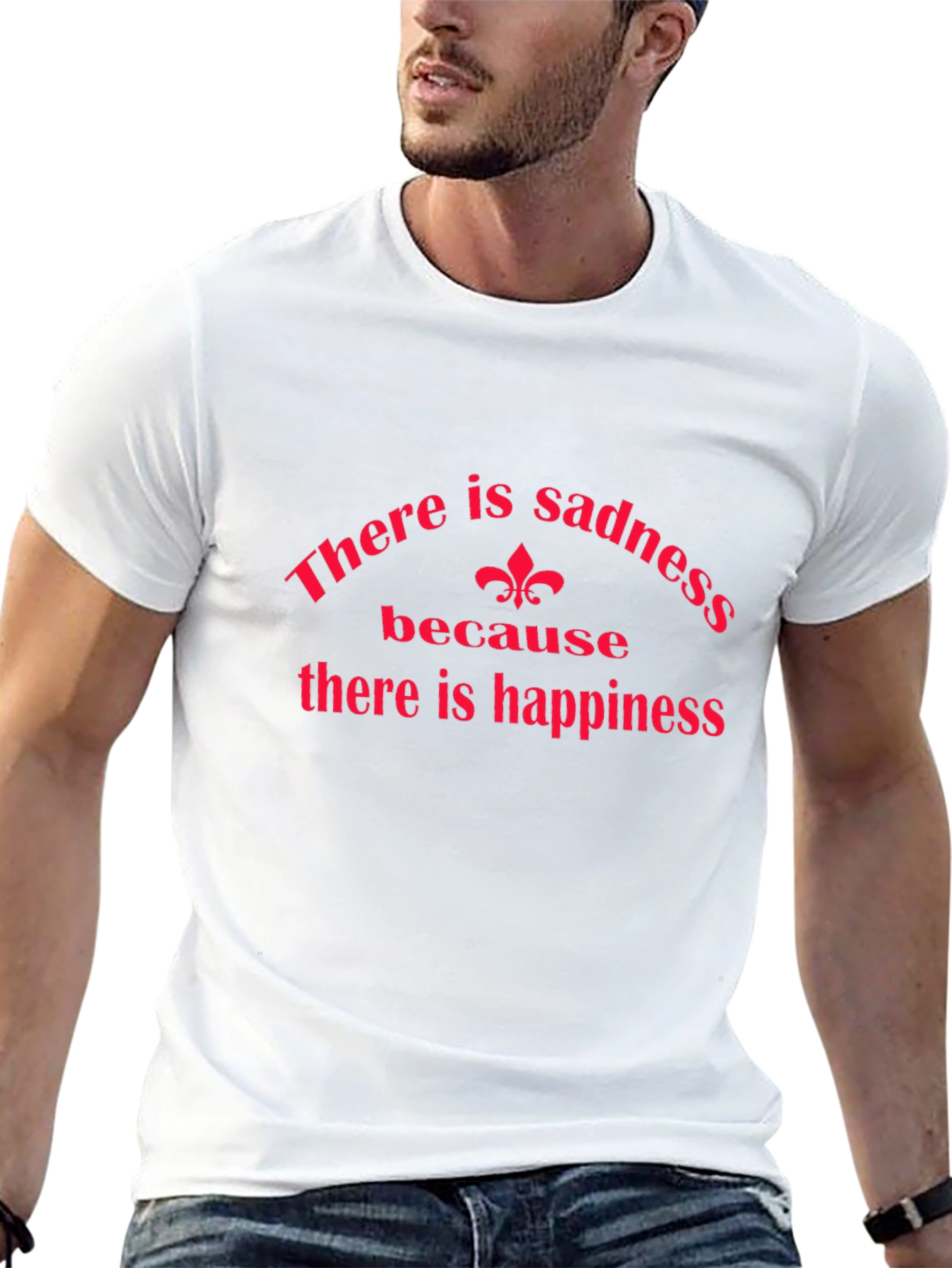 Sadness and Happiness Graphic Tee - Black