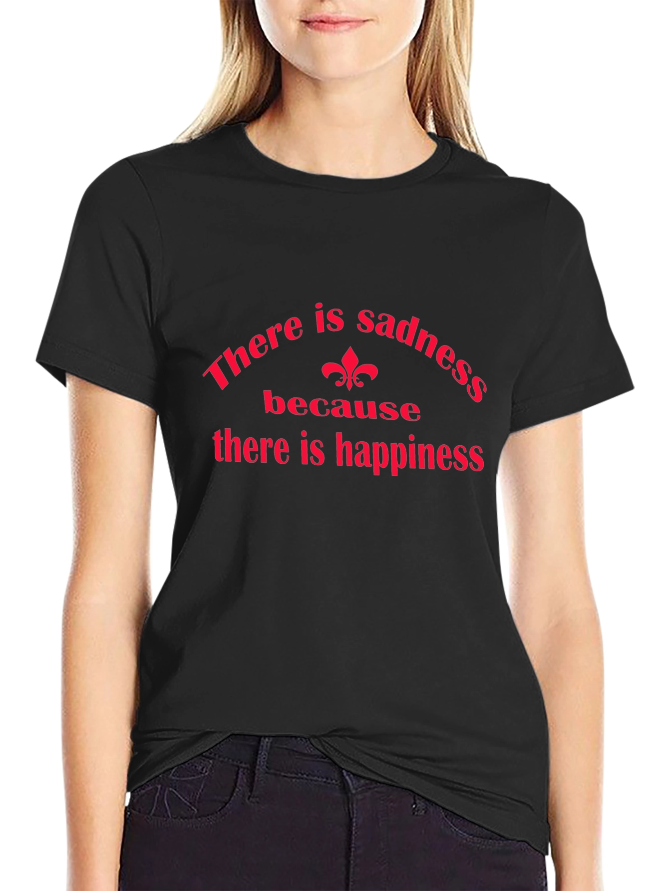 Sadness and Happiness Graphic Tee - Black