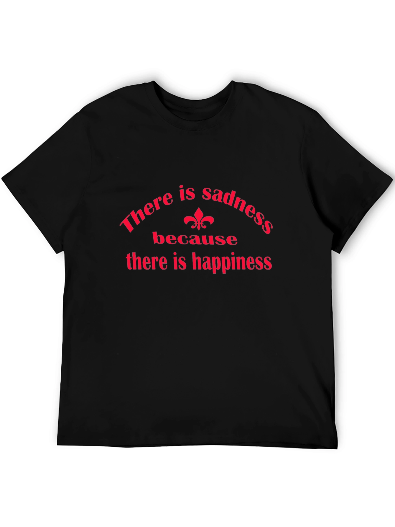 Sadness and Happiness Graphic Tee - Black