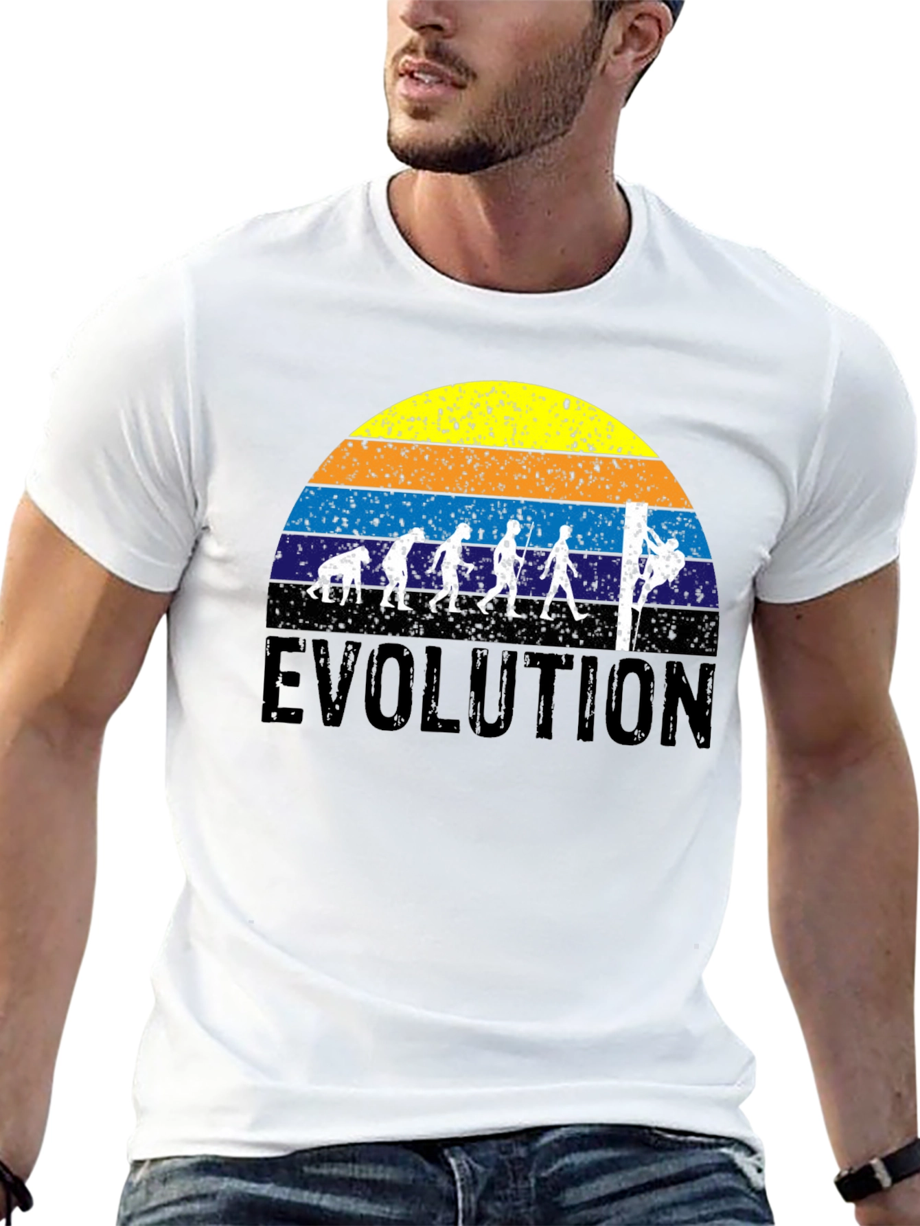 Evolution of Rock Climbing T-Shirt
