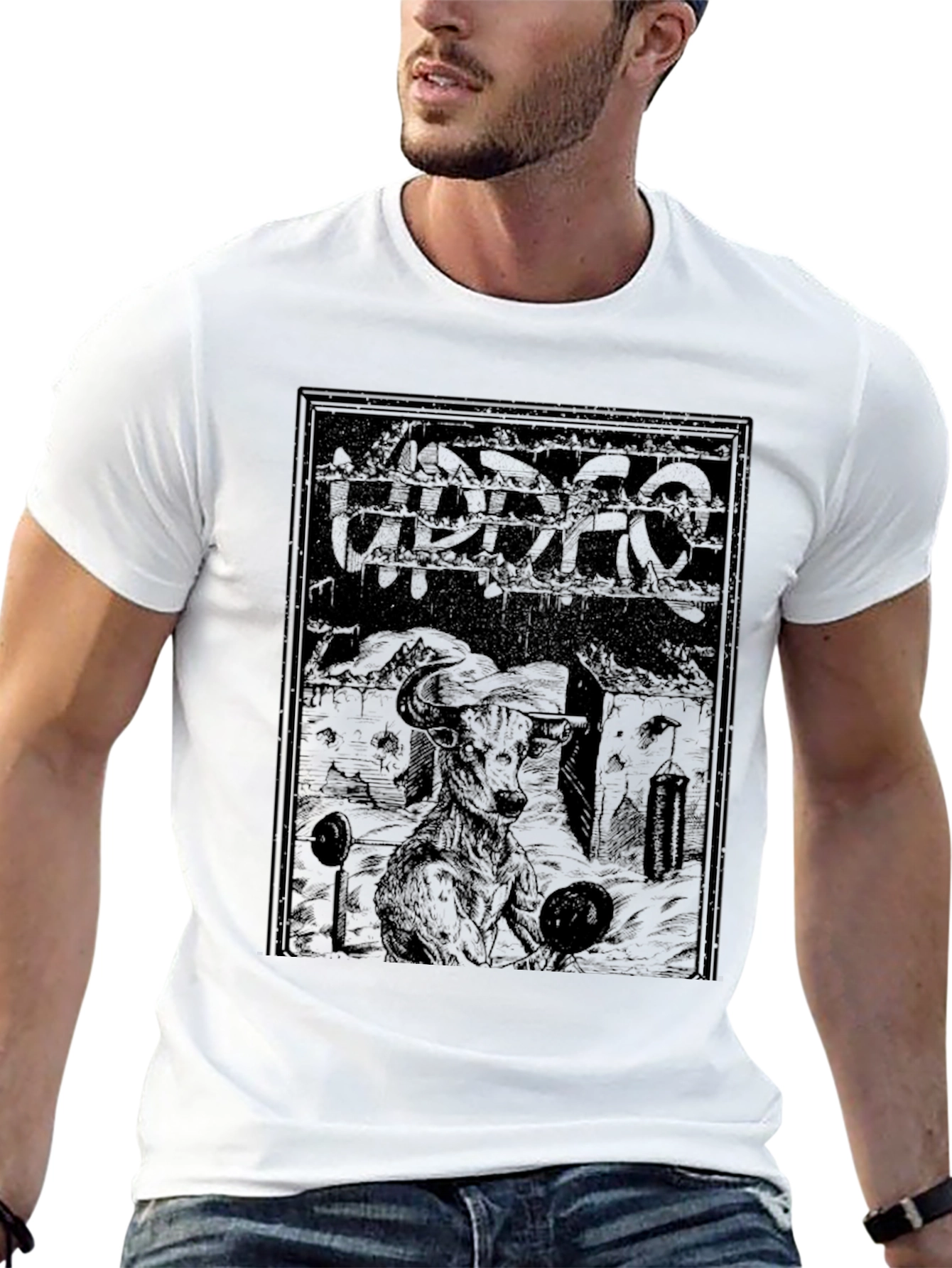 Dark Graphic Print T-Shirt
