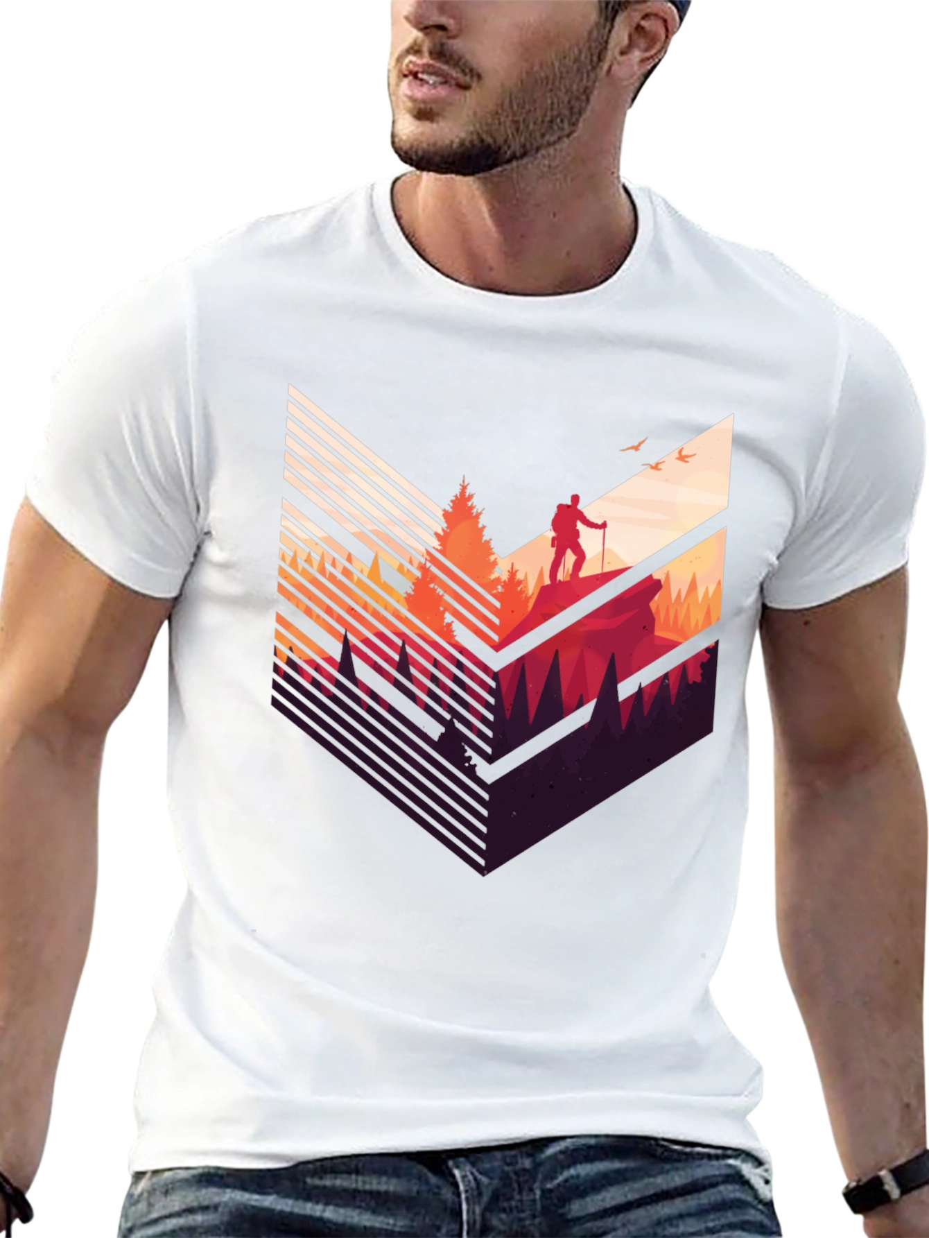 Mountain Hiker Graphic Tee - Adventure Awaits!