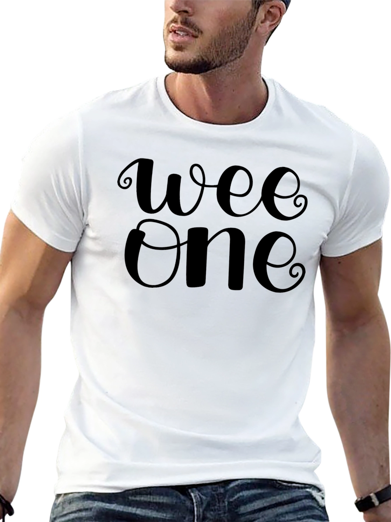 Wee One Black Graphic Tee