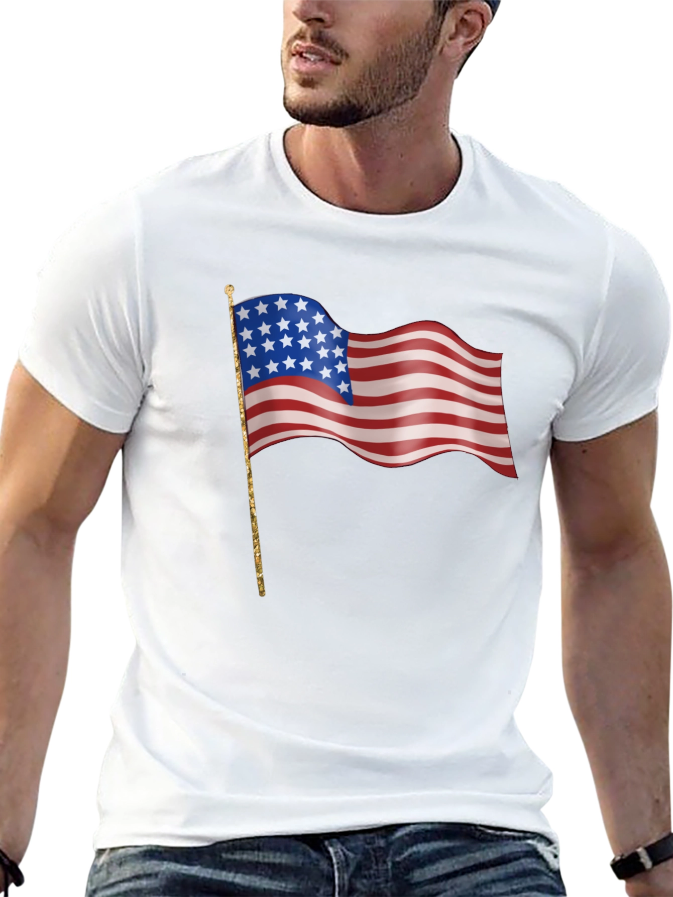 American Flag Graphic Tee - Patriotic Pride