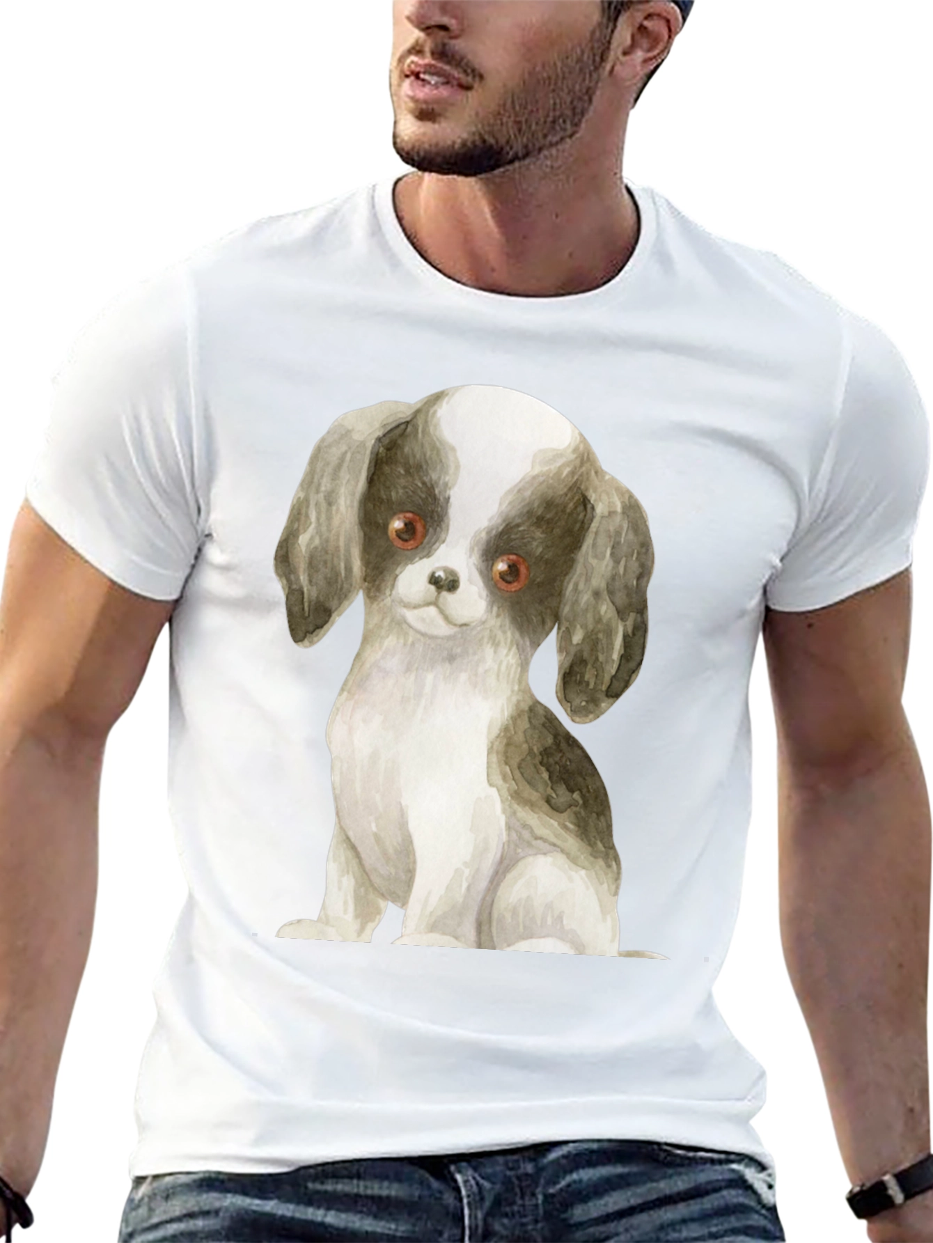 Puppy Dog Graphic Tee - Soft Style