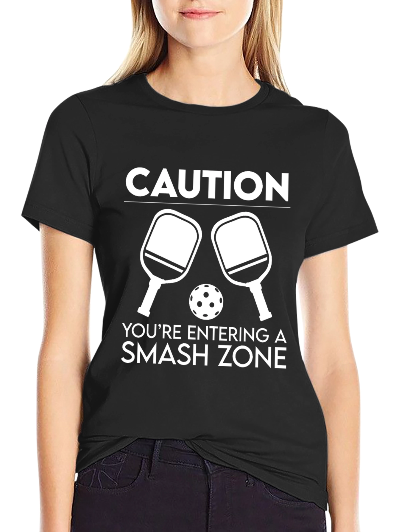 Caution Smash Zone Pickleball T-Shirt